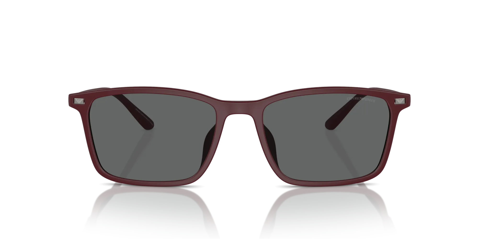 Emporio Armani EA4223U 526187 Occhiali da sole Iniettato Rosso Grigio Squadrata Normale - immagine 3