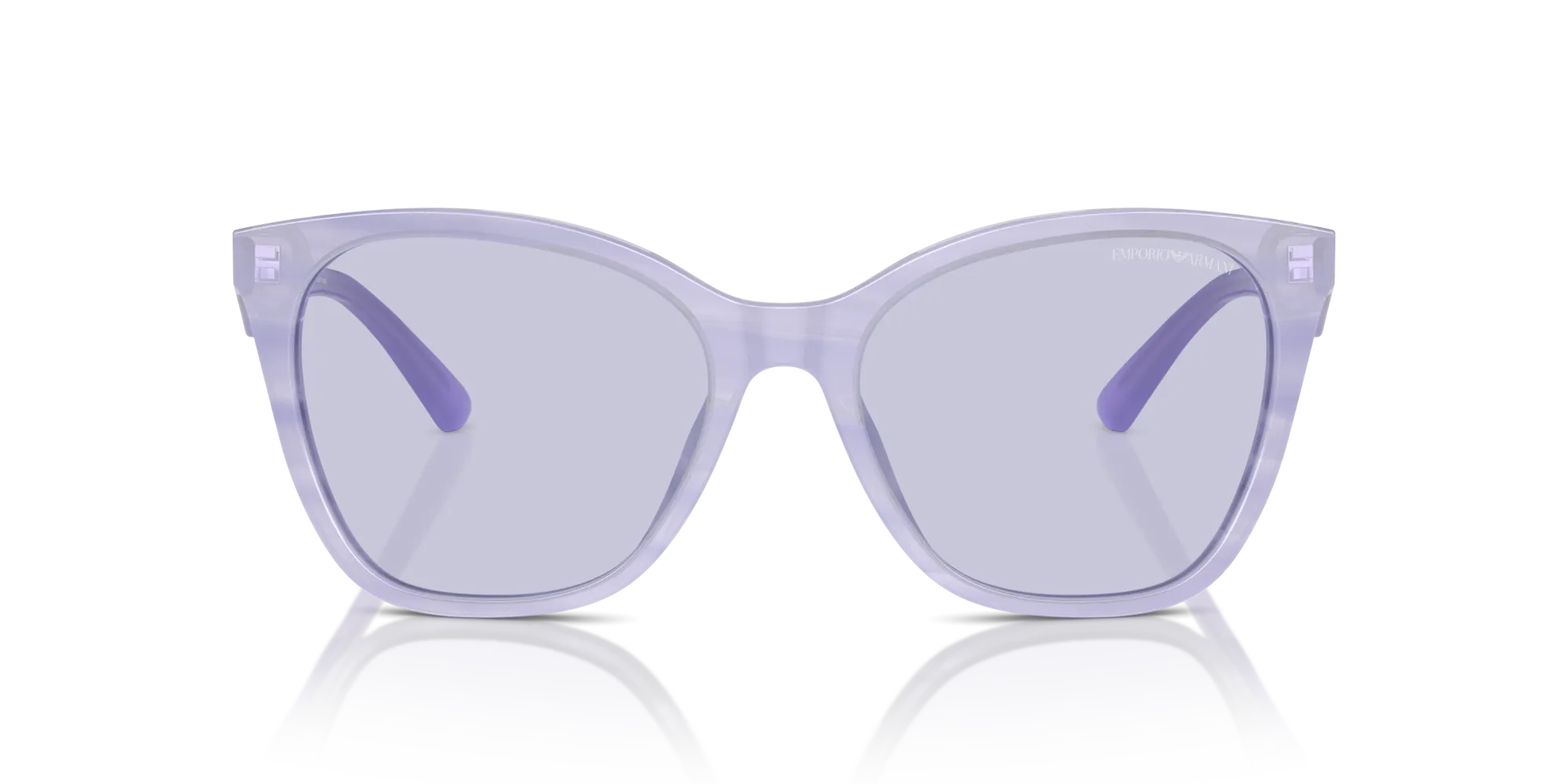 Emporio Armani EA4222U 61131A Occhiali da sole Acetato Viola Viola Farfalla Normale - immagine 3