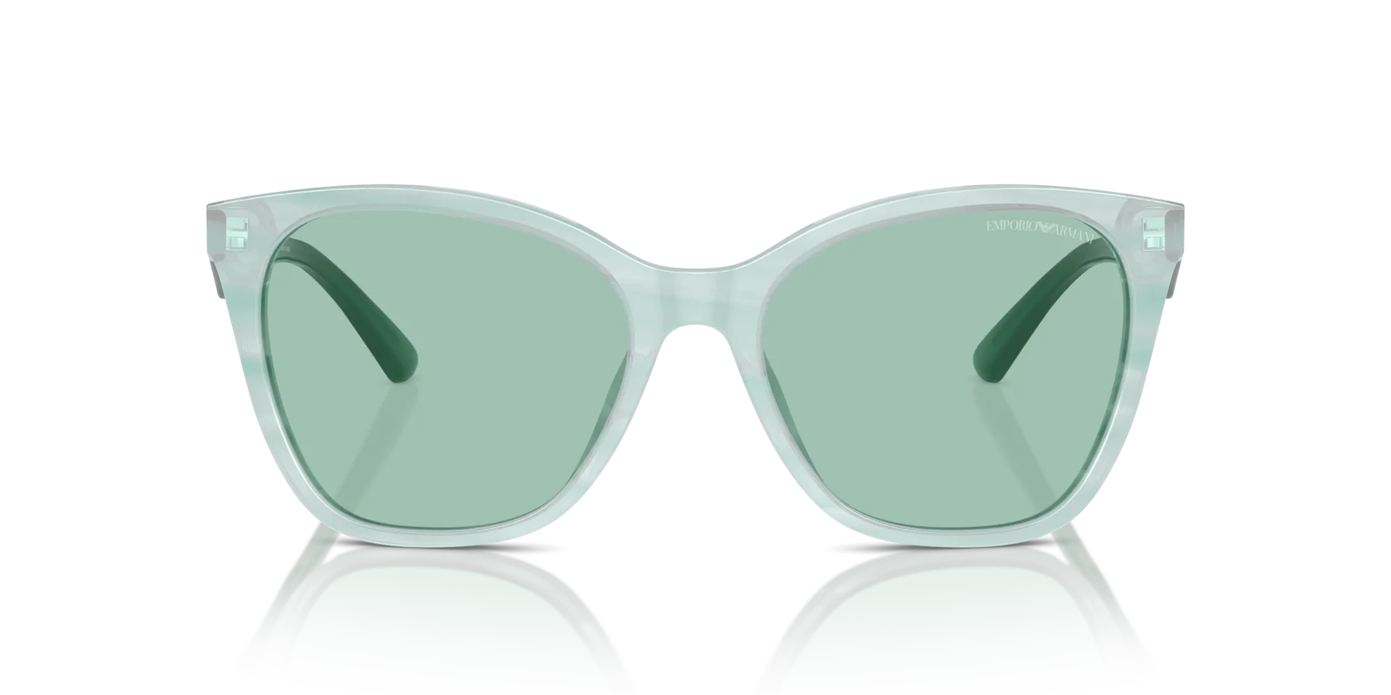 Emporio Armani EA4222U 611271 Occhiali da sole Acetato Verde Verde Farfalla Normale - immagine 3