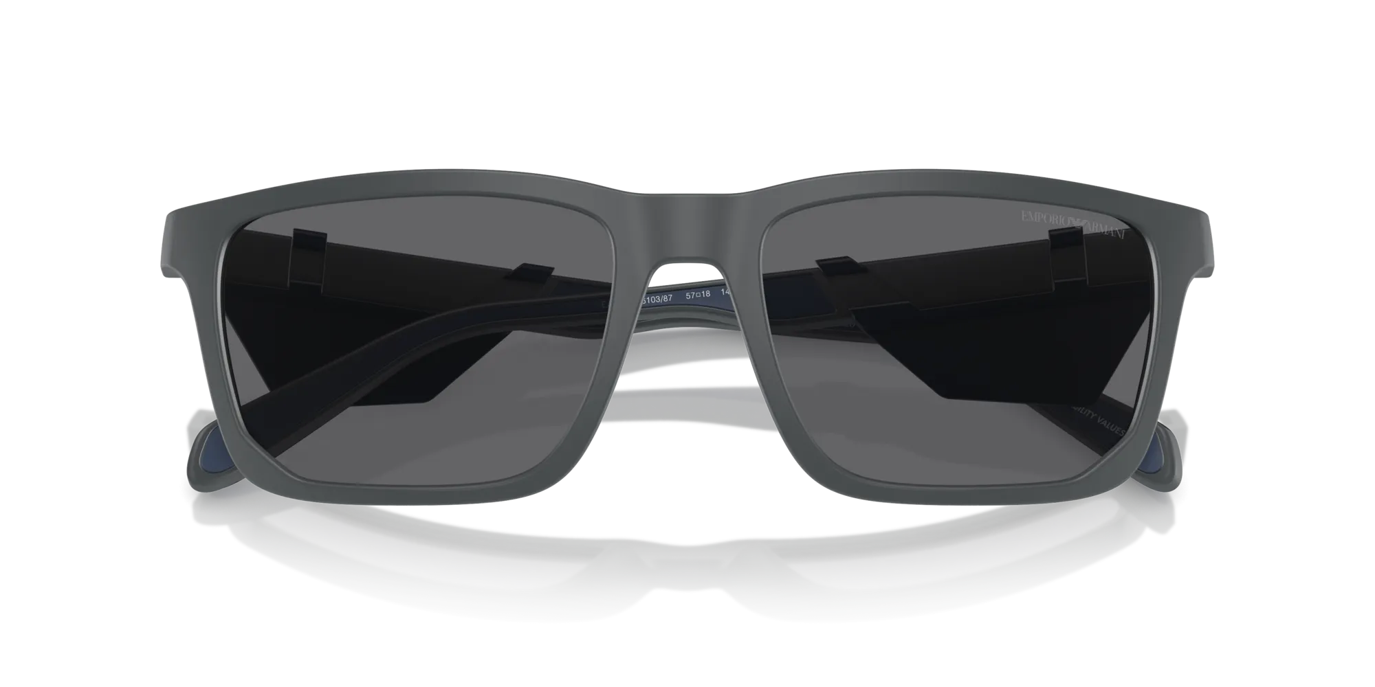 Emporio Armani EA4219 610387 Occhiali da sole Iniettato Grigio Grigio Squadrata Polarizzata - immagine 2