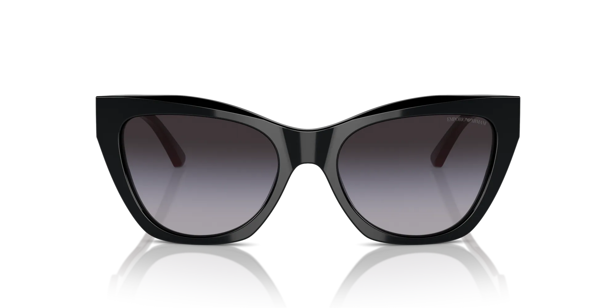 Emporio Armani EA4176 50178G Occhiali da sole Acetato Nero Grigio Cat Eye Normale Sfumato - immagine 3