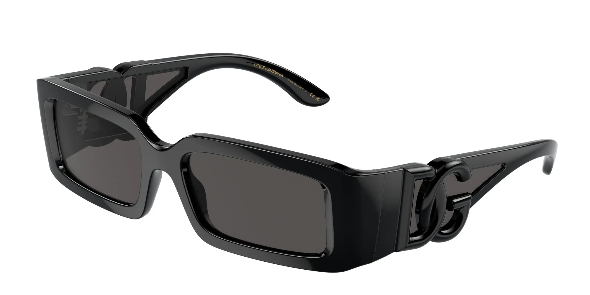 Dolce & Gabbana DG6197 501/87 Occhiali da sole Nylon Nero Grigio Squadrata Normale - immagine 1