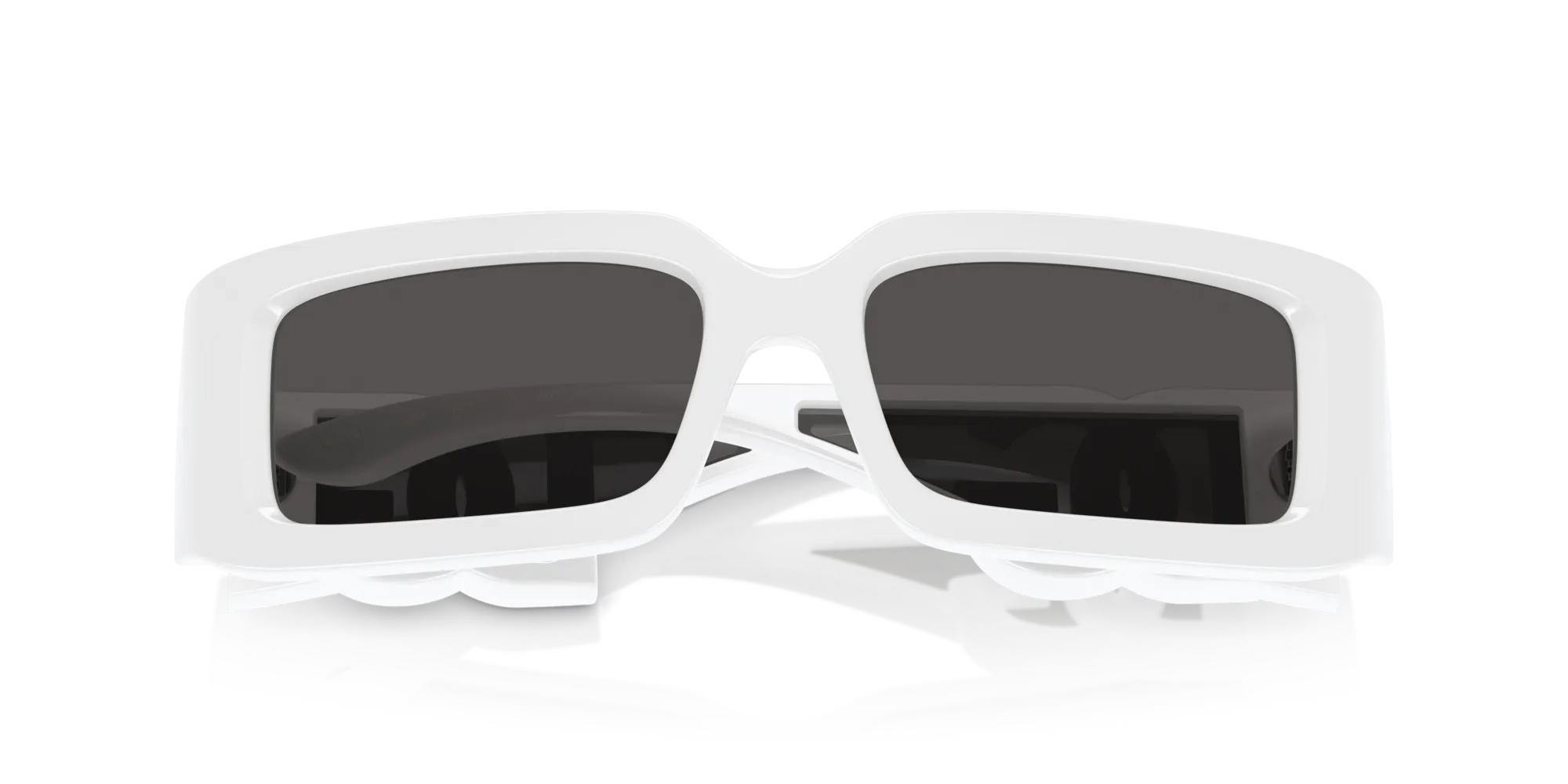 Dolce & Gabbana DG6197 331287 Occhiali da sole Nylon Bianco Grigio Squadrata Normale - immagine 2