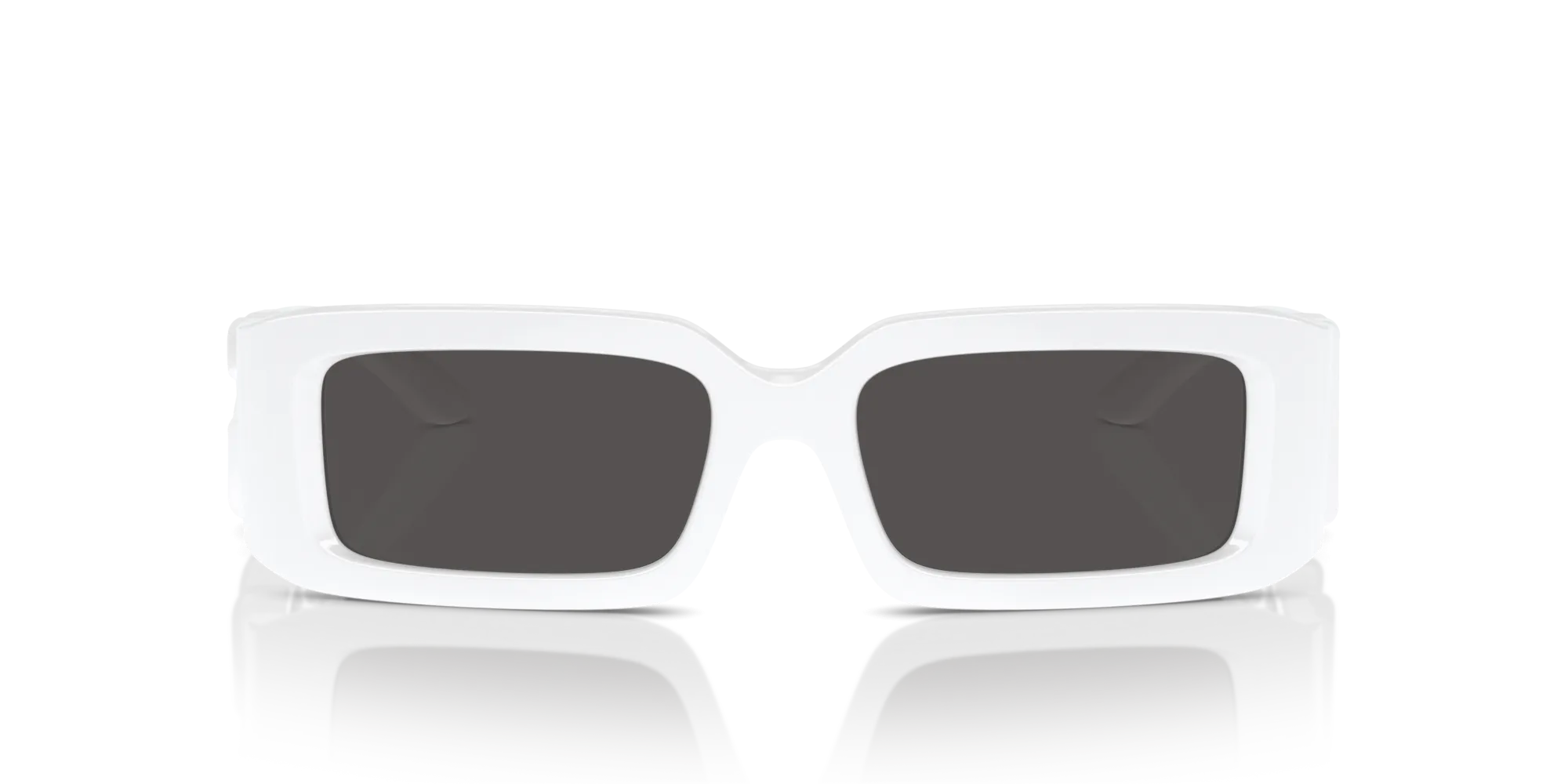 Dolce & Gabbana DG6197 331287 Occhiali da sole Nylon Bianco Grigio Squadrata Normale - immagine 3