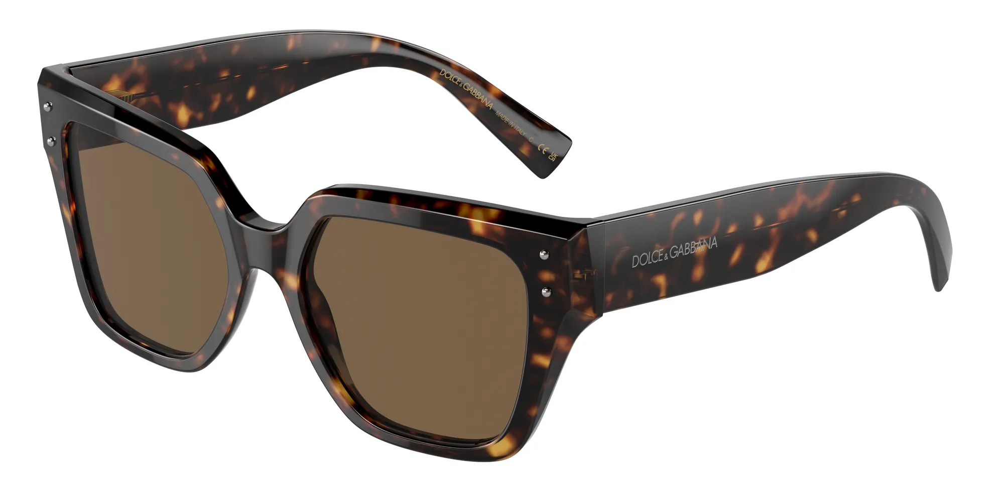 Dolce & Gabbana DG4471 502/73 Occhiali da sole Acetato Tartaruga Marrone Squadrata Normale - immagine 1