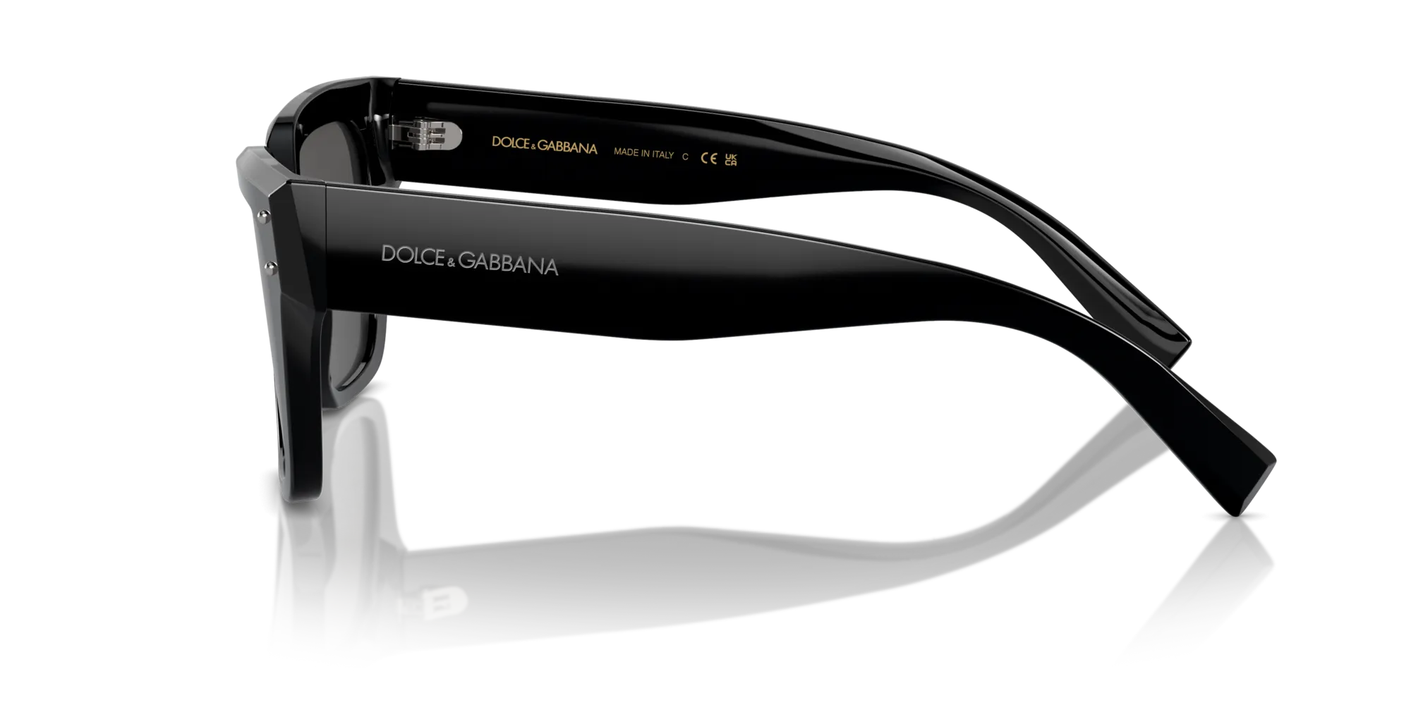 Dolce & Gabbana DG4471 501/87 Occhiali da sole Acetato Nero Grigio Squadrata Normale - immagine 4