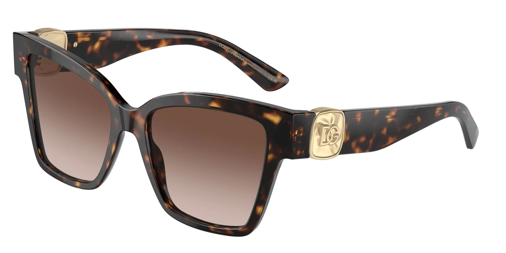 Dolce & Gabbana DG4470 502/13 Occhiali da sole Acetato Tartaruga Marrone Squadrata Normale Sfumato - immagine 1