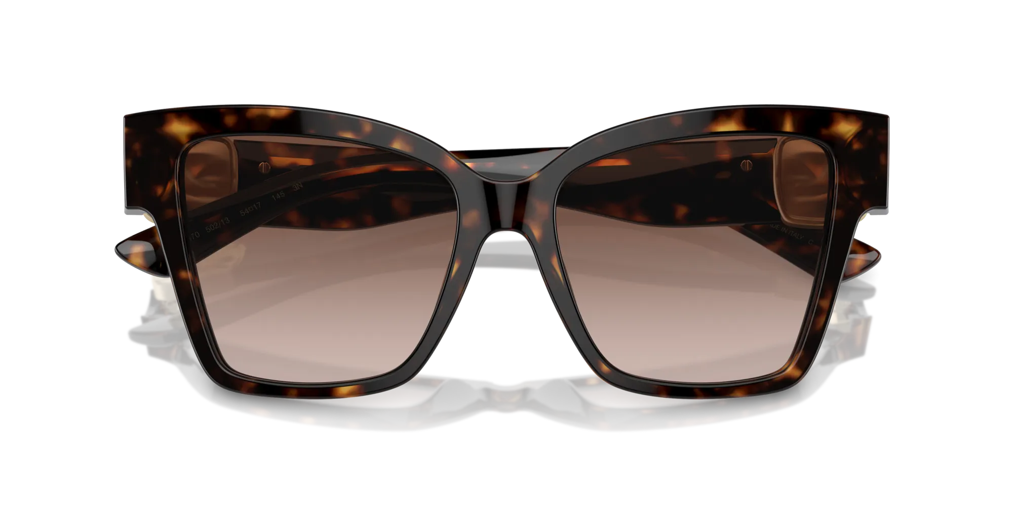 Dolce & Gabbana DG4470 502/13 Occhiali da sole Acetato Tartaruga Marrone Squadrata Normale Sfumato - immagine 2
