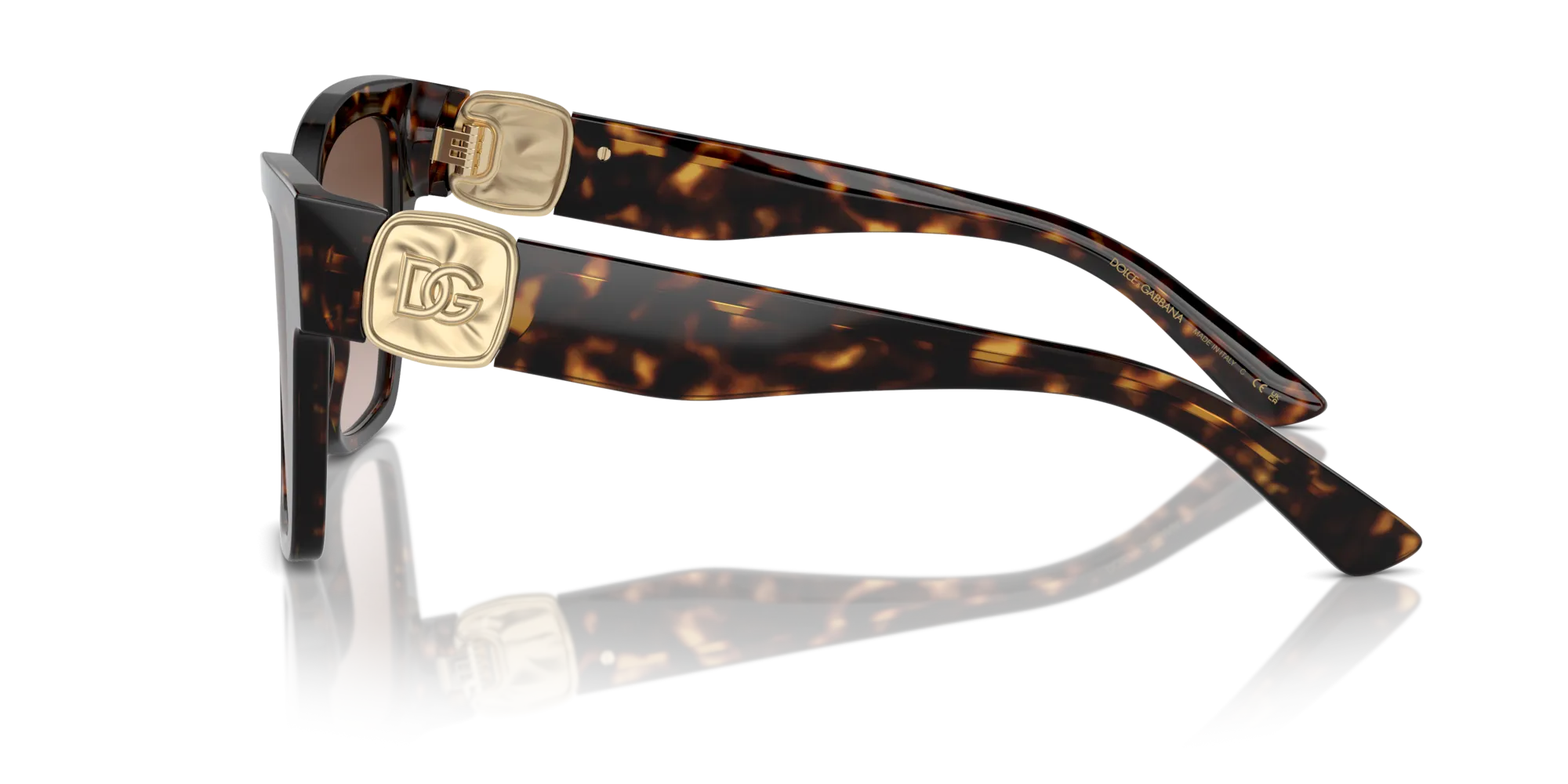 Dolce & Gabbana DG4470 502/13 Occhiali da sole Acetato Tartaruga Marrone Squadrata Normale Sfumato - immagine 4