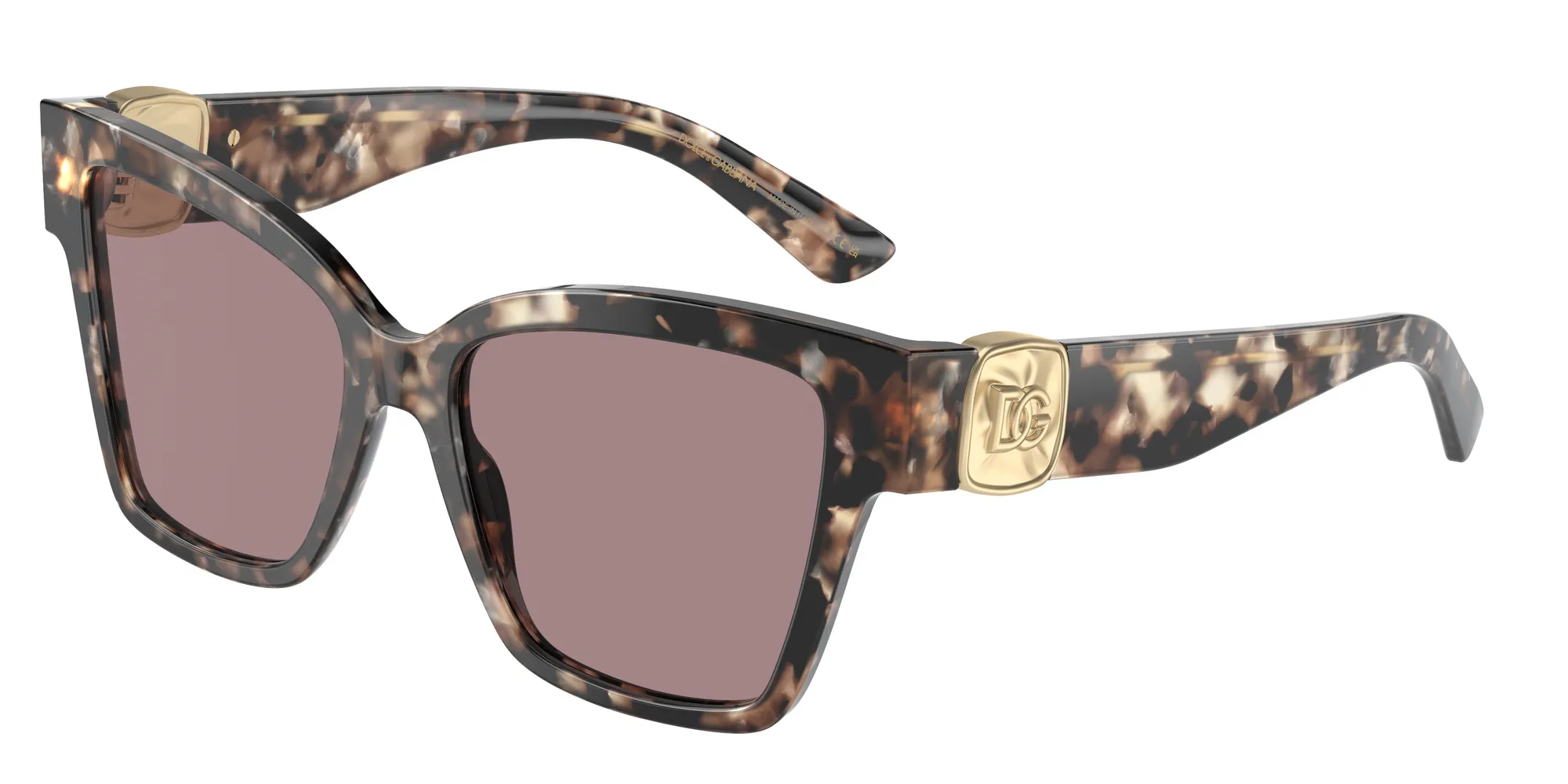 Dolce & Gabbana DG4470 34387N Occhiali da sole Acetato Marrone Marrone Squadrata Normale - immagine 1