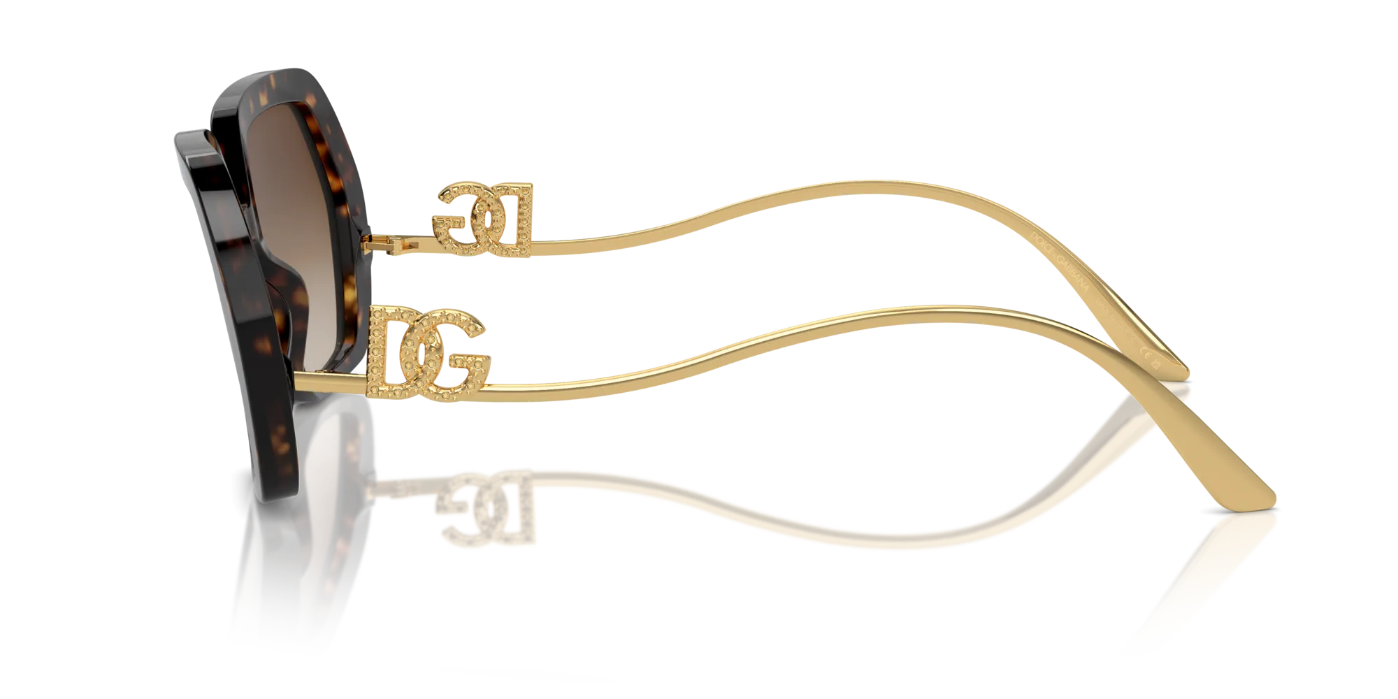 Dolce & Gabbana DG4468B 502/13 Occhiali da sole Acetato Tartaruga Marrone Geometrica Normale Sfumato - immagine 4