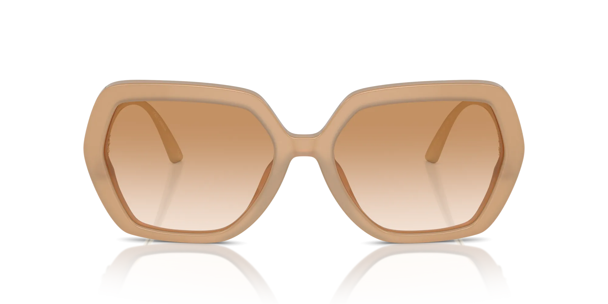 Dolce & Gabbana DG4468B 34373B Occhiali da sole Acetato Marrone Marrone Geometrica Normale Sfumato - immagine 3