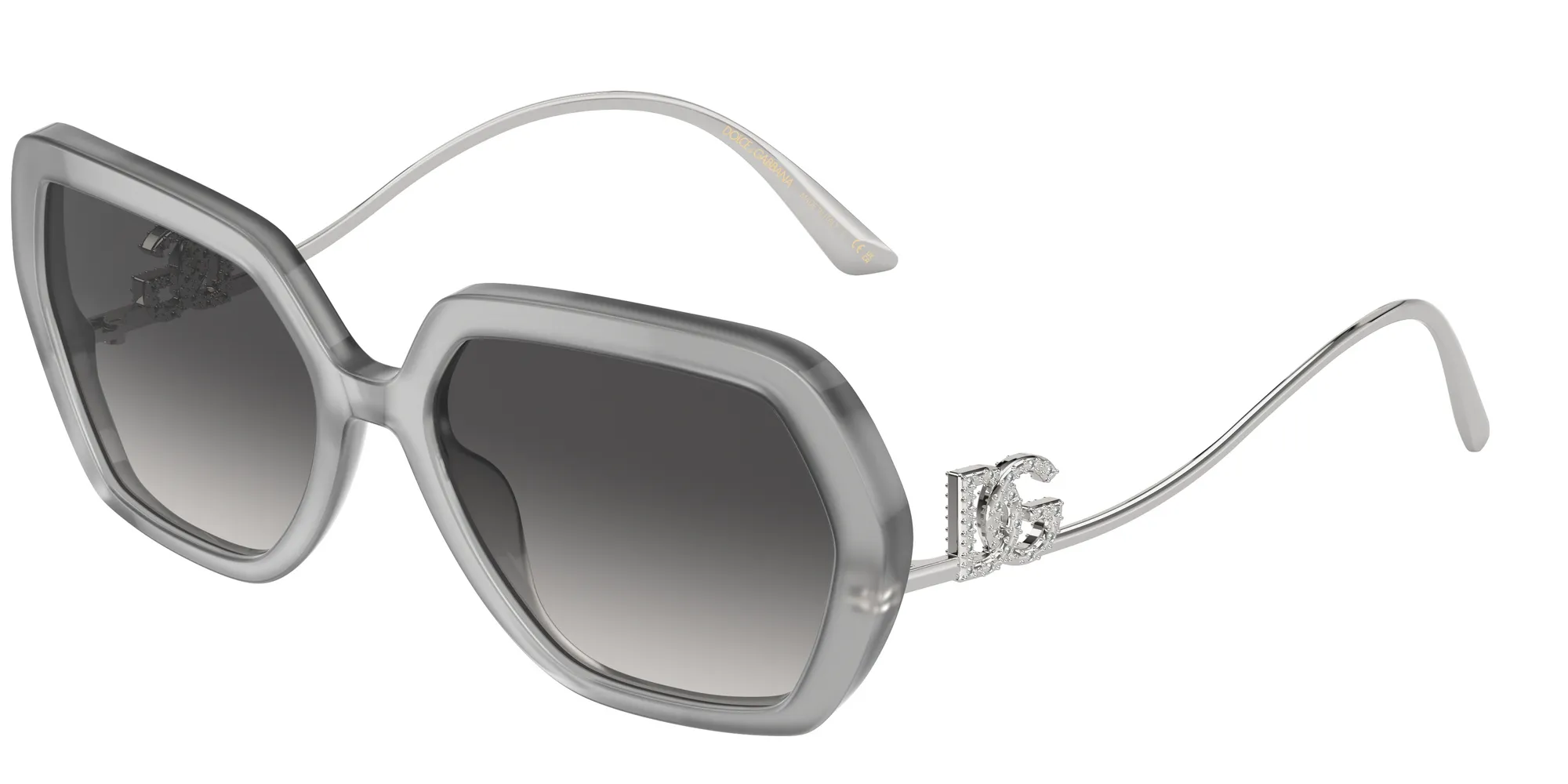 Dolce & Gabbana DG4468B 34218G Occhiali da sole Acetato Grigio Grigio Geometrica Normale Sfumato - immagine 1