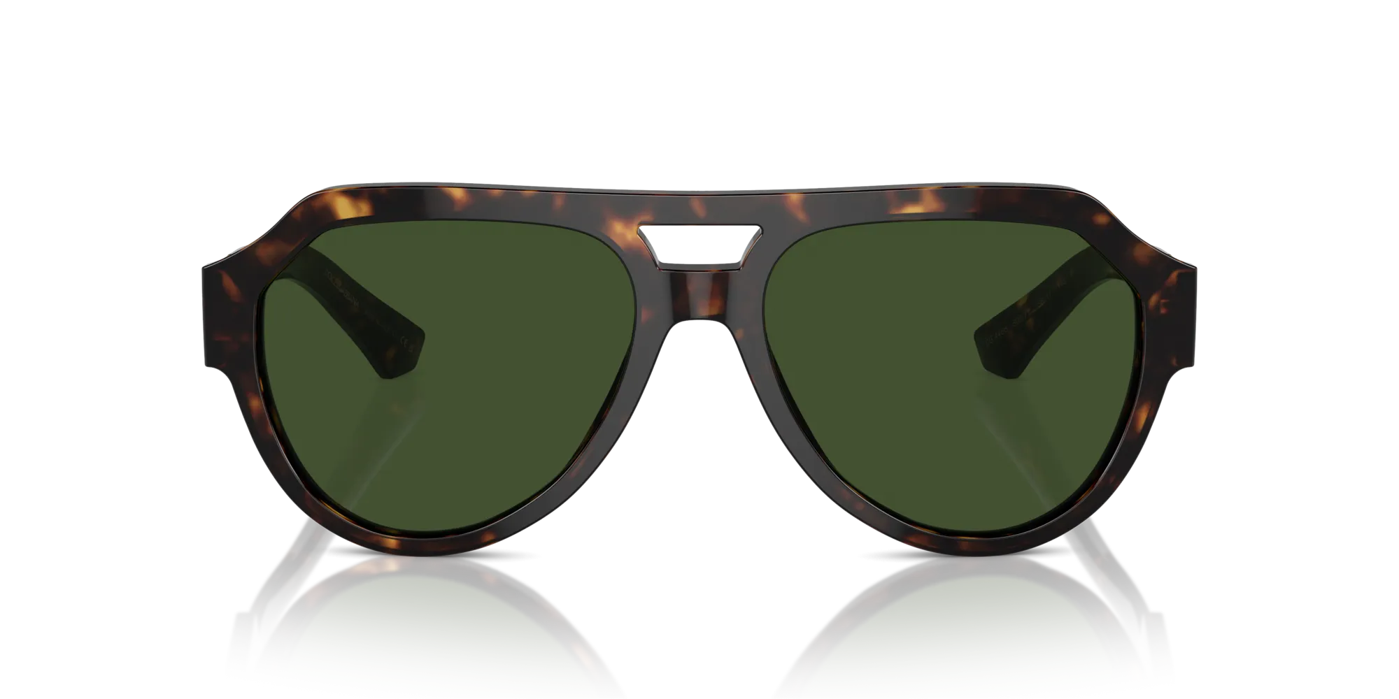 Dolce & Gabbana DG4466 502/71 Occhiali da sole Acetato Tartaruga Verde Squadrata Normale - immagine 3