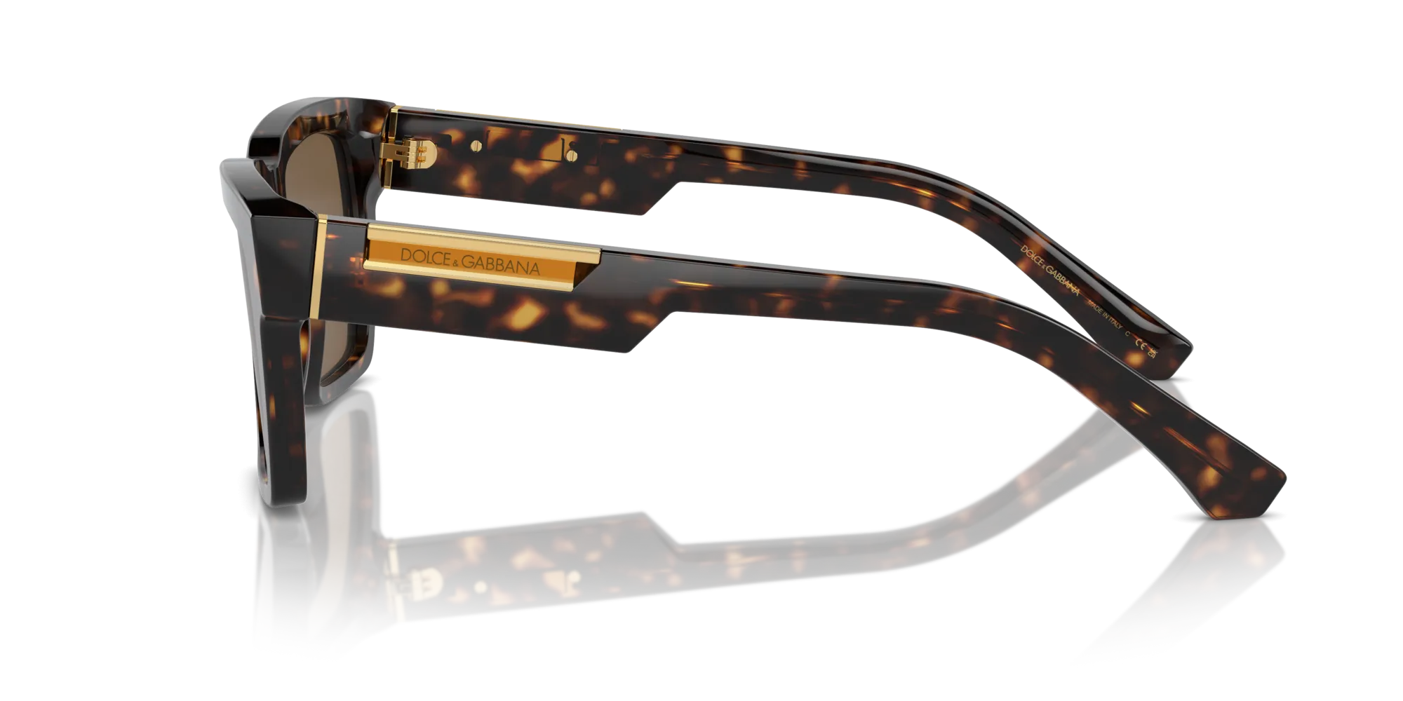 Dolce & Gabbana DG4465 502/73 Occhiali da sole Acetato Tartaruga Marrone Pilot Normale - immagine 4