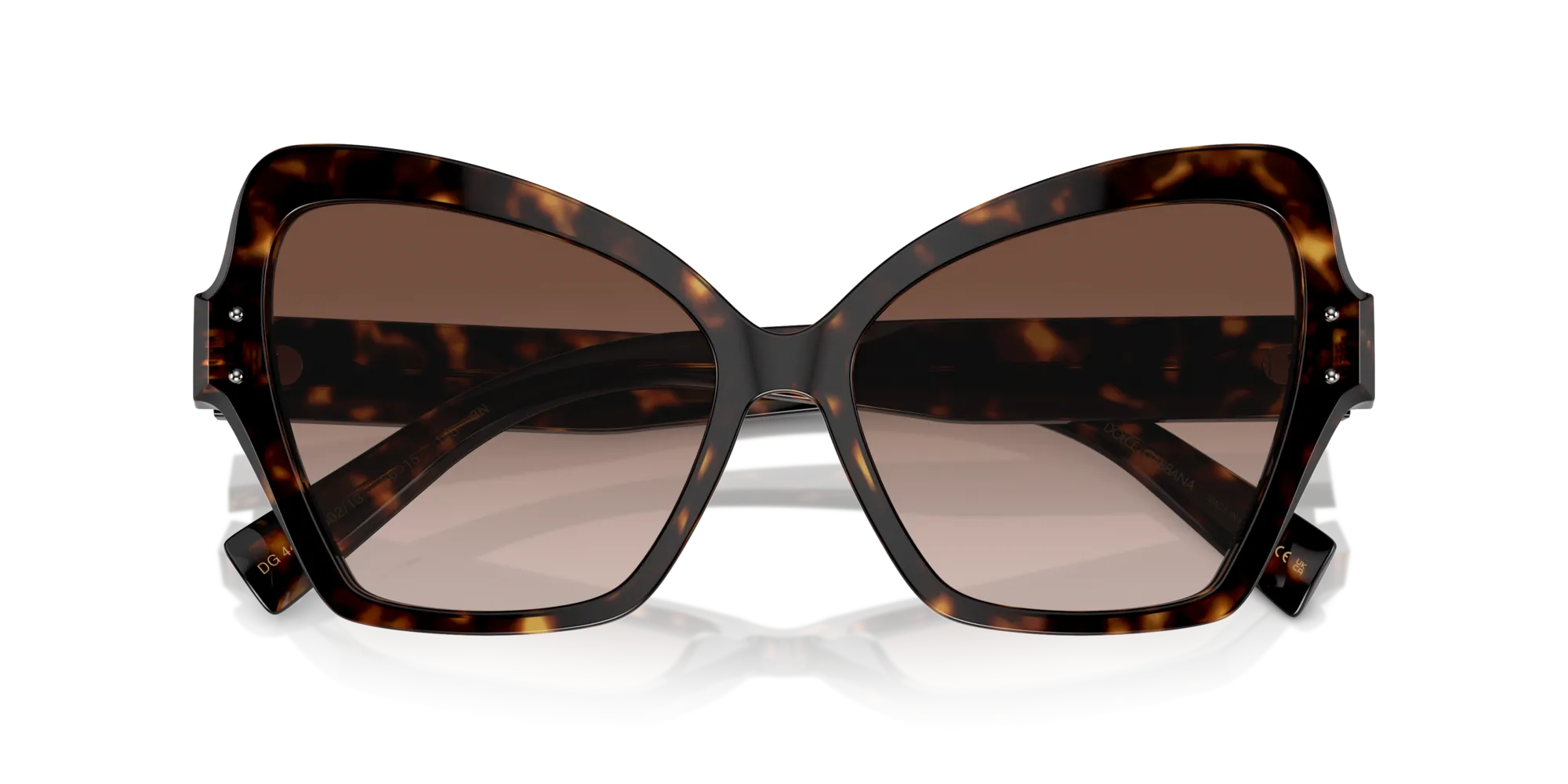 Dolce & Gabbana DG4463 502/13 Occhiali da sole Acetato Tartaruga Marrone Farfalla Normale Sfumato - immagine 2