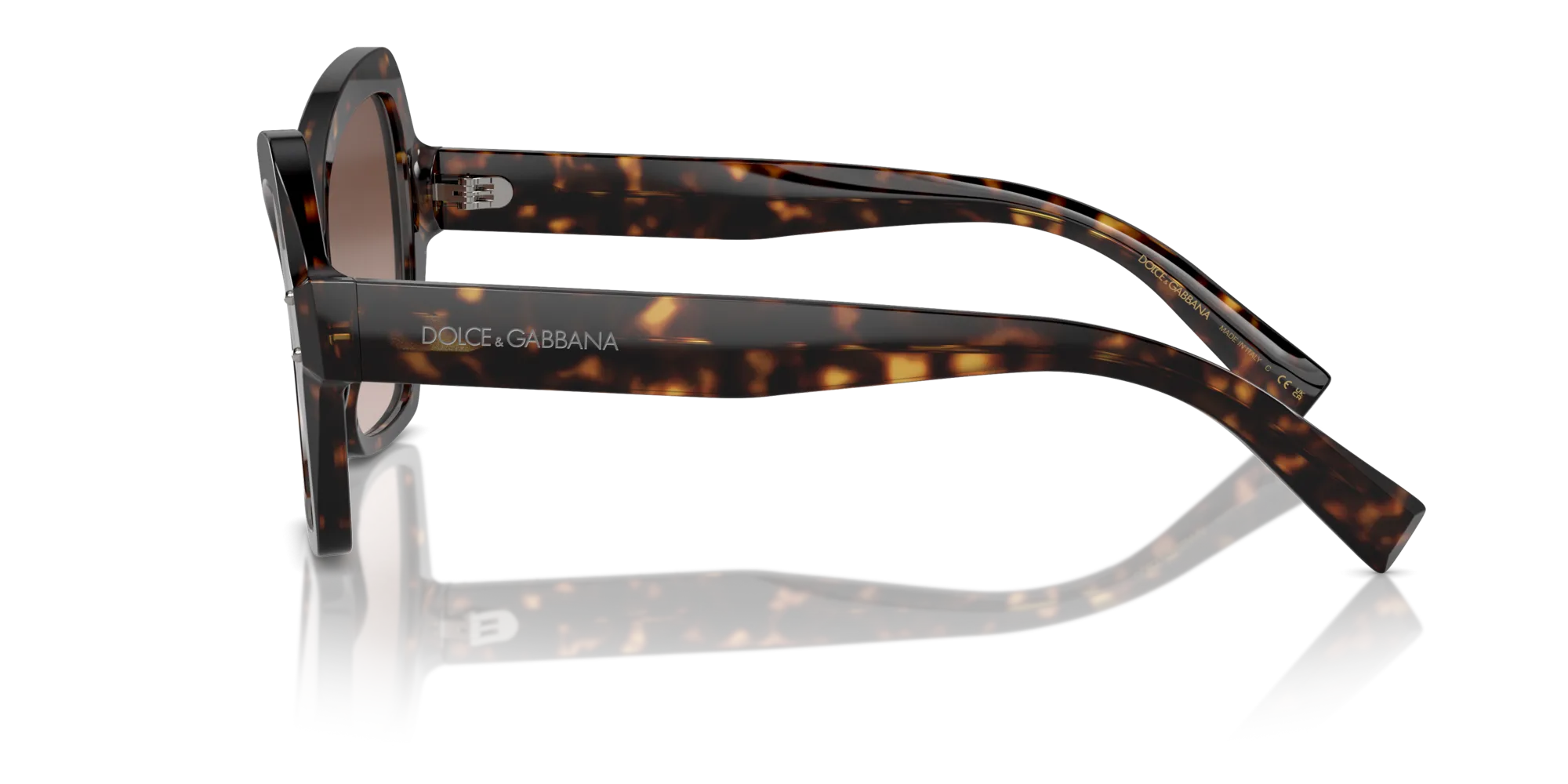 Dolce & Gabbana DG4463 502/13 Occhiali da sole Acetato Tartaruga Marrone Farfalla Normale Sfumato - immagine 4