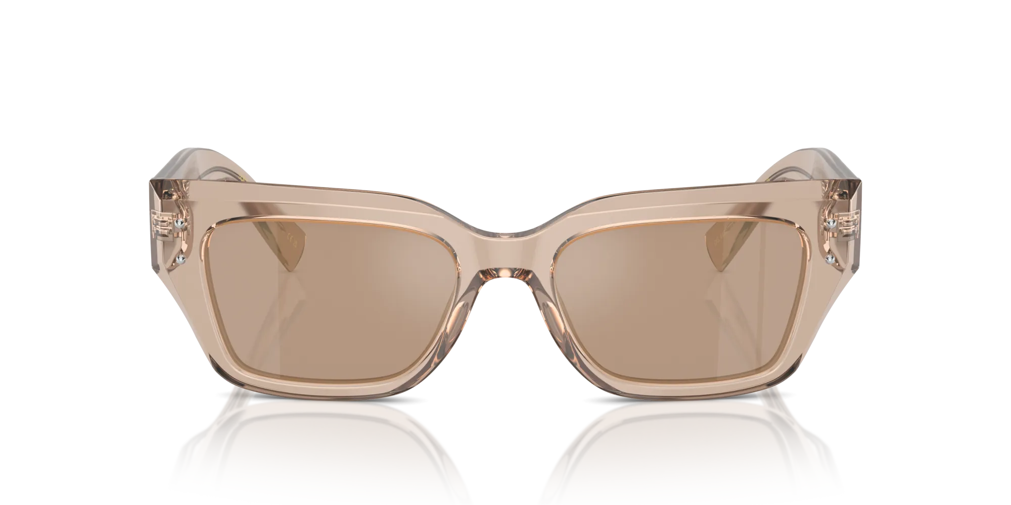 Dolce & Gabbana DG4462 34325A Occhiali da sole Acetato Marrone Marrone Cat Eye Normale Flash - immagine 3