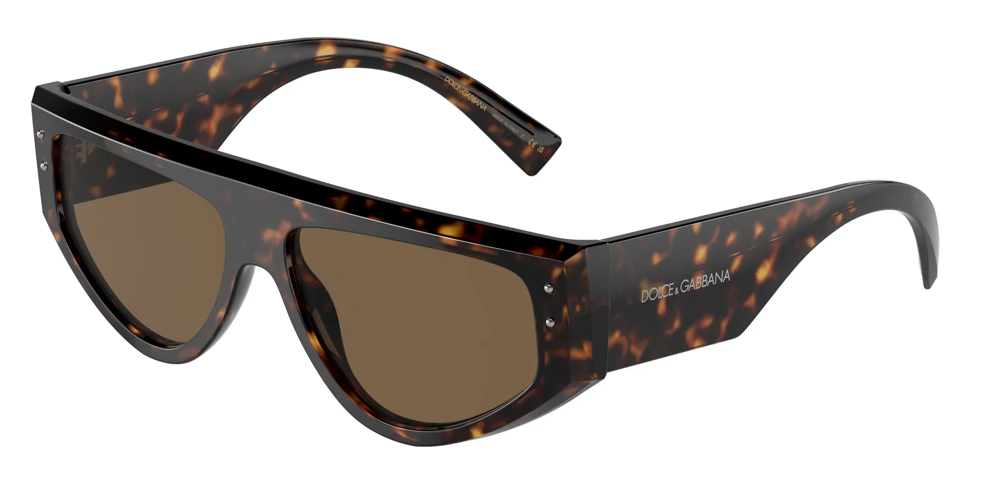 Dolce & Gabbana DG4461 502/73 Occhiali da sole Acetato Tartaruga Marrone Squadrata Normale - immagine 1