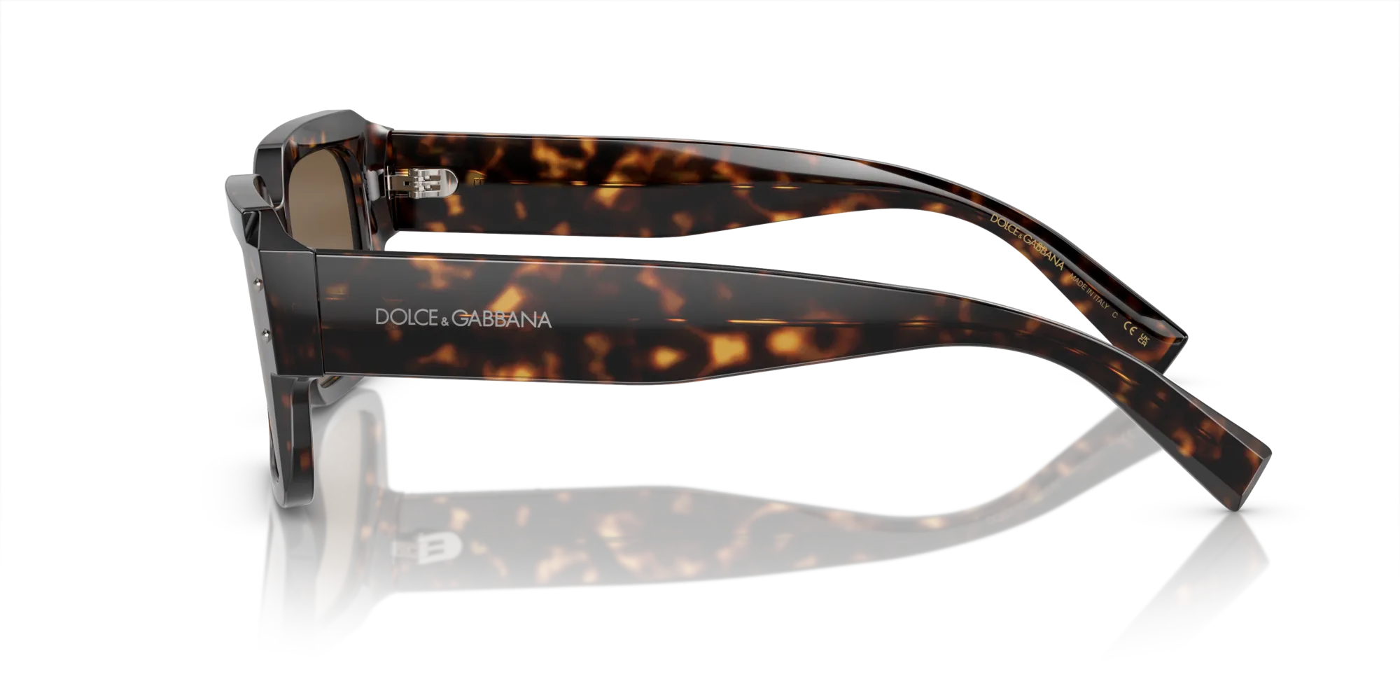 Dolce & Gabbana DG4460 502/73 Occhiali da sole Acetato Tartaruga Marrone Squadrata Normale - immagine 4