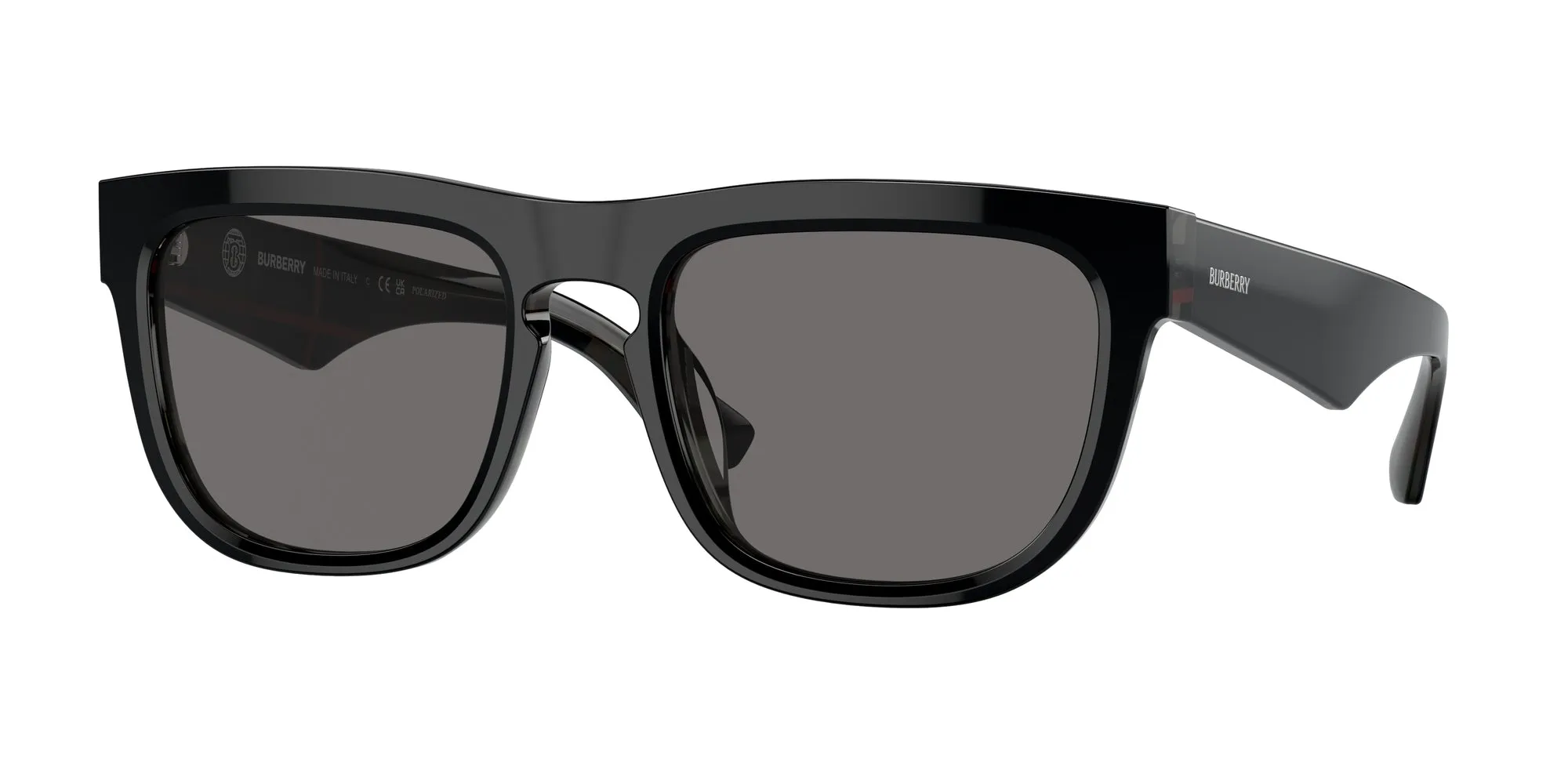 Burberry BE4431U 412181 Occhiali da sole Acetato Nero Grigio Squadrata Polarizzata - immagine 1