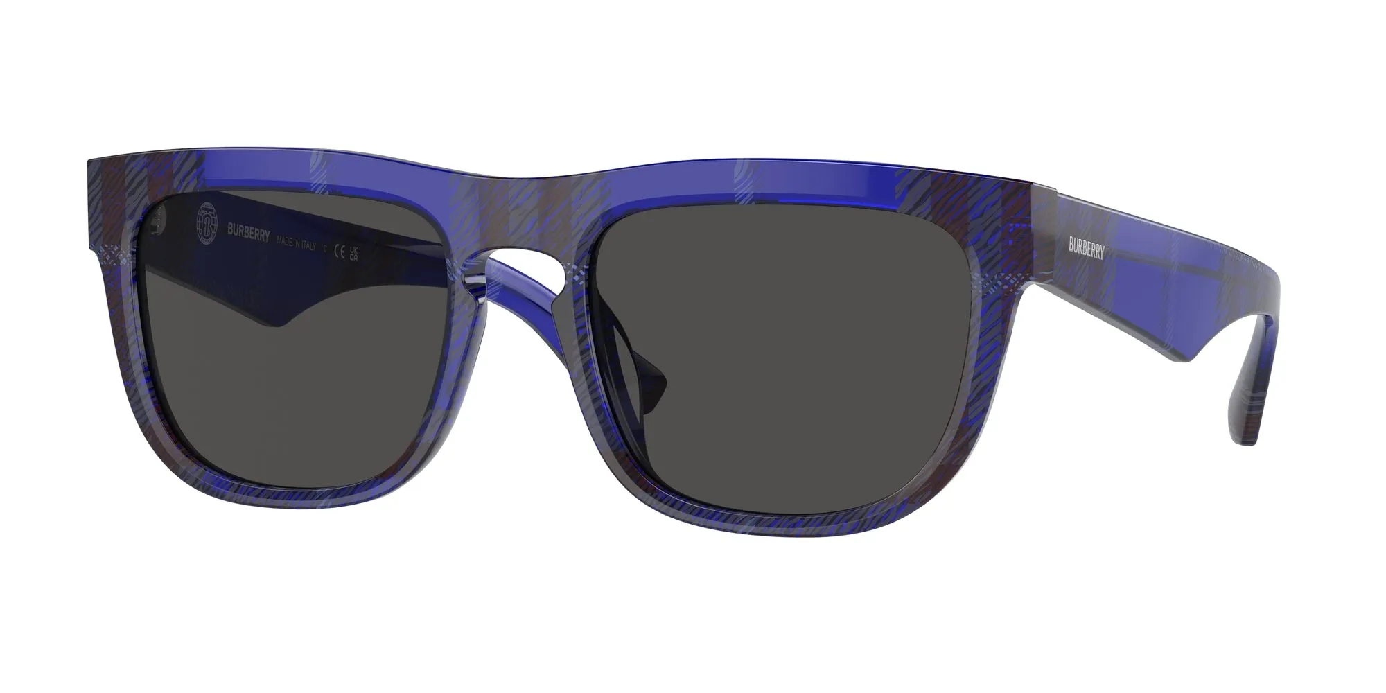 Burberry BE4431U 411487 Occhiali da sole Acetato Blu Grigio Squadrata Normale - immagine 1