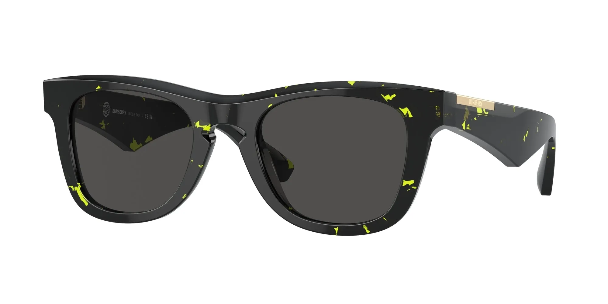 Burberry BE4426 412487 Occhiali da sole Acetato Verde Grigio Squadrata Normale - immagine 1