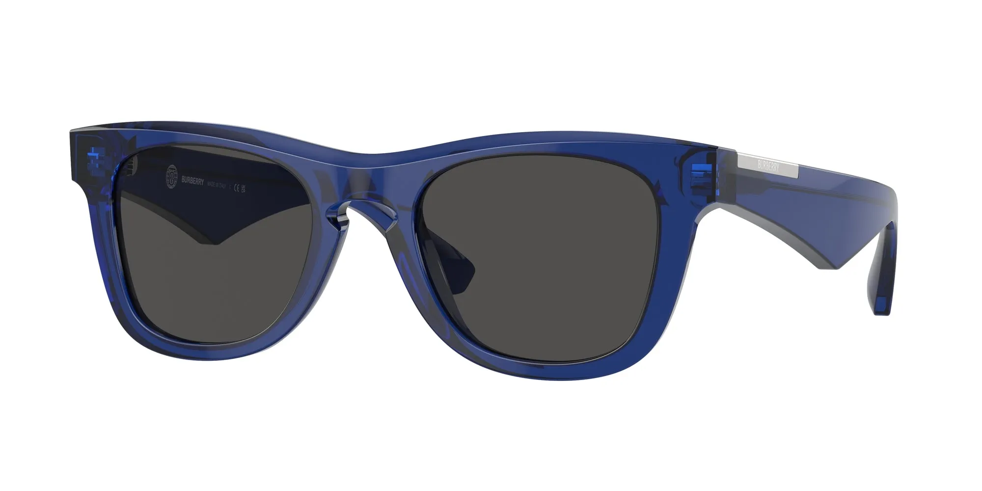 Burberry BE4426 411087 Occhiali da sole Acetato Blu Grigio Squadrata Normale - immagine 1
