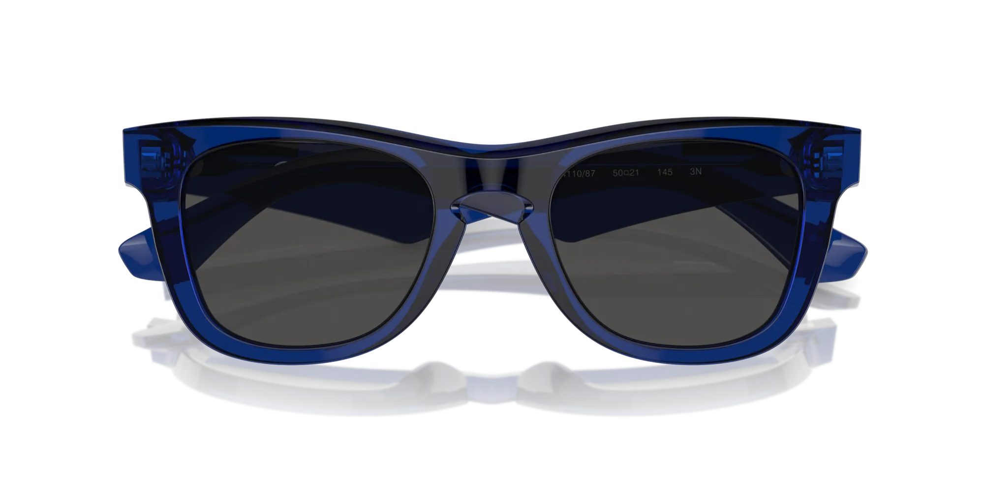 Burberry BE4426 411087 Occhiali da sole Acetato Blu Grigio Squadrata Normale - immagine 2