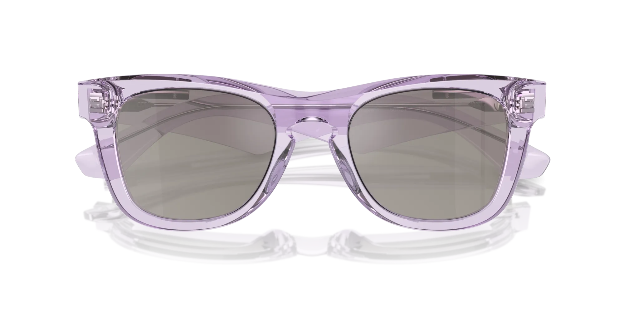 Burberry BE4426 40956G Occhiali da sole Acetato Viola Grigio Squadrata Specchiate Specchiato - immagine 2