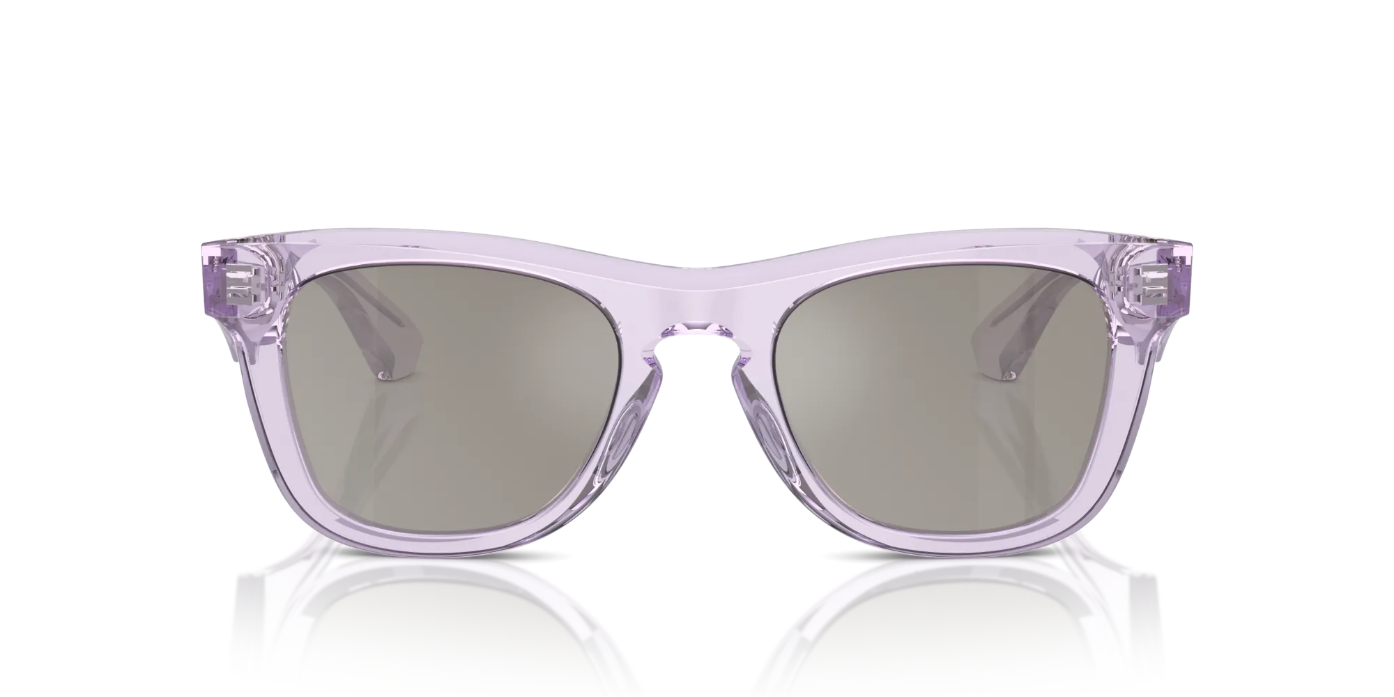 Burberry BE4426 40956G Occhiali da sole Acetato Viola Grigio Squadrata Specchiate Specchiato - immagine 3
