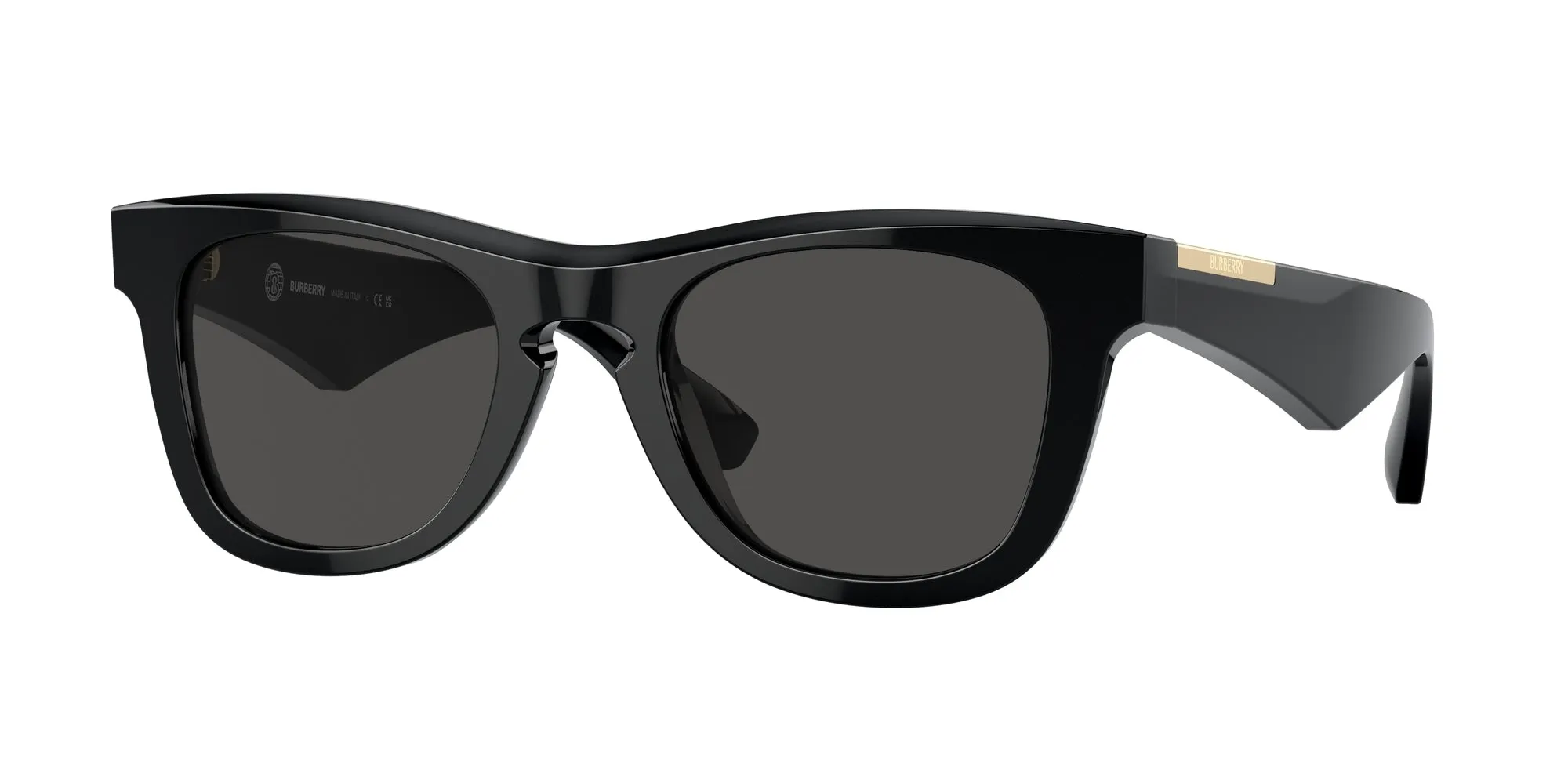 Burberry BE4426 300187 Occhiali da sole Acetato Nero Grigio Squadrata Normale - immagine 1