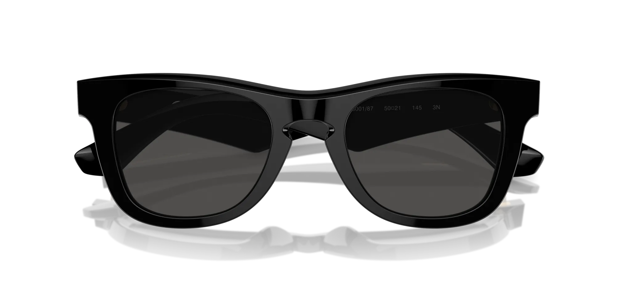 Burberry BE4426 300187 Occhiali da sole Acetato Nero Grigio Squadrata Normale - immagine 2