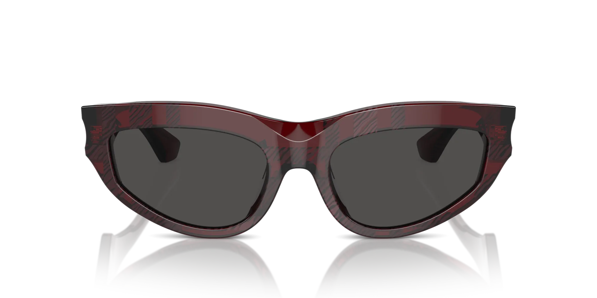 Burberry BE4425U 411587 Occhiali da sole Acetato Rosso Grigio Cat Eye Normale - immagine 3