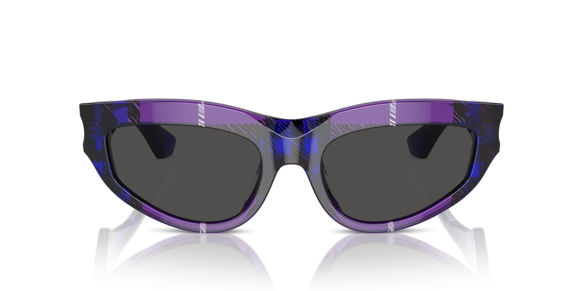 Burberry BE4425U 411387 Occhiali da sole Acetato Viola Grigio Cat Eye Normale - immagine 3