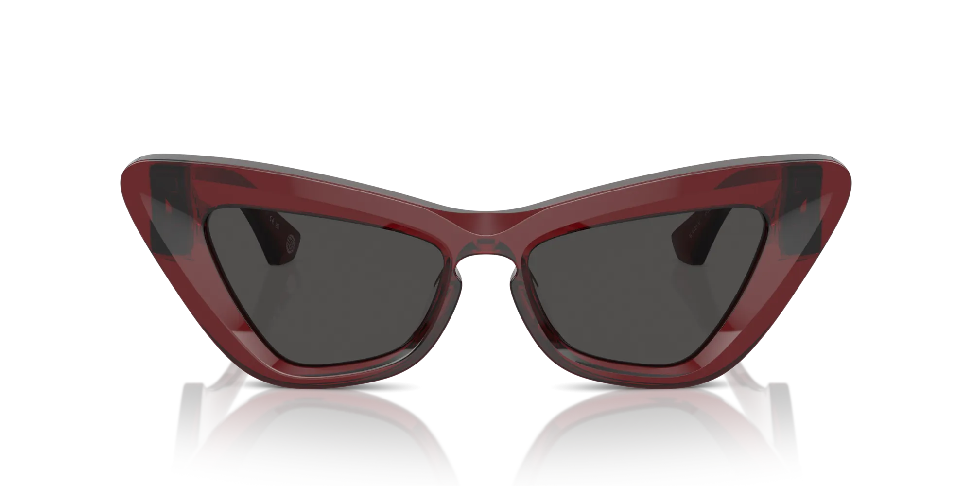 Burberry BE4421U 412887 Occhiali da sole Acetato Rosso Grigio Cat Eye Normale - immagine 3