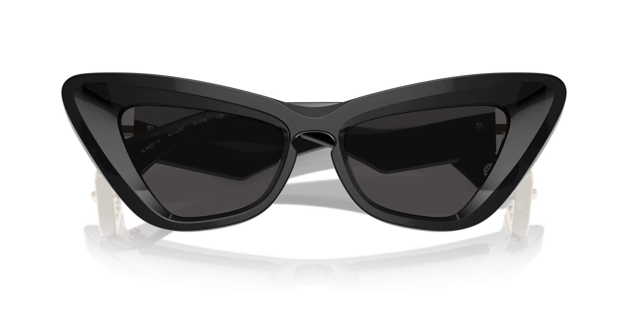 Burberry BE4421U 411287 Occhiali da sole Acetato Grigio Grigio Cat Eye Normale - immagine 2