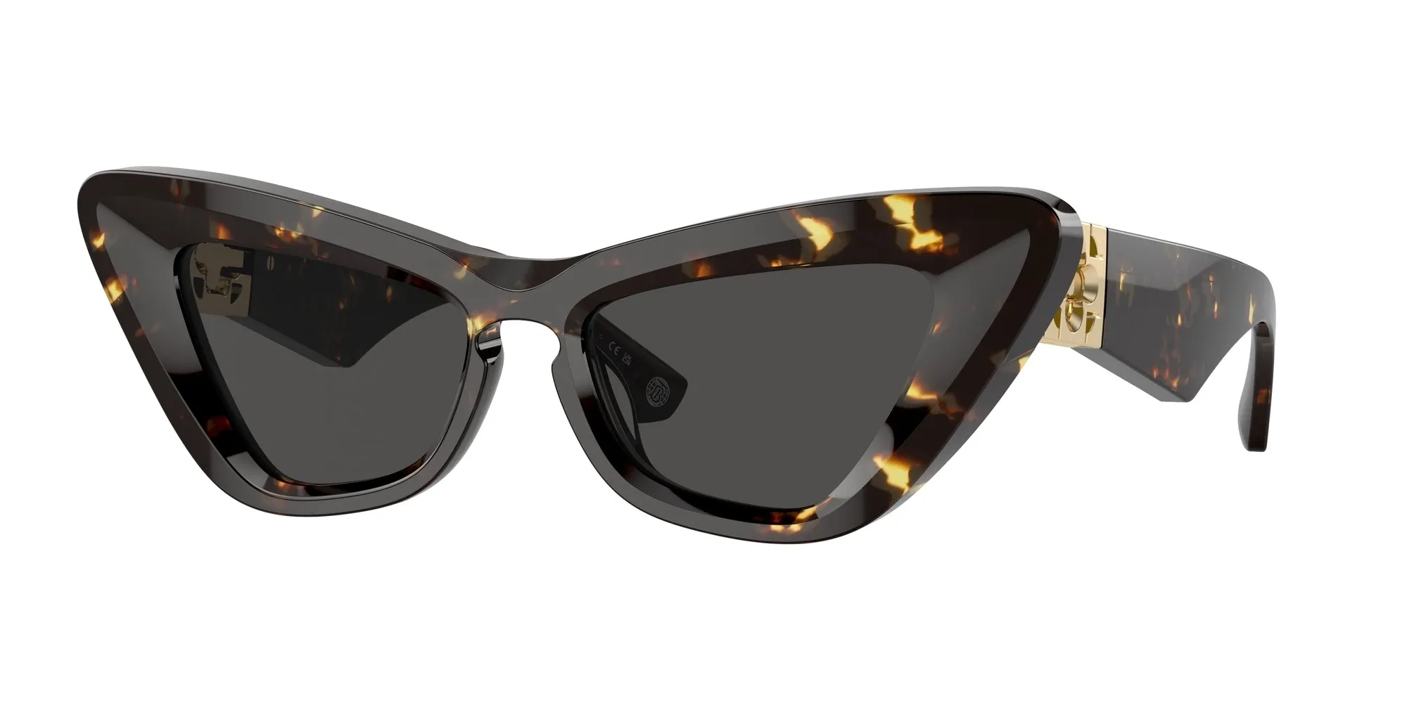 Burberry BE4421U 410687 Occhiali da sole Acetato Marrone Grigio Cat Eye Normale - immagine 1