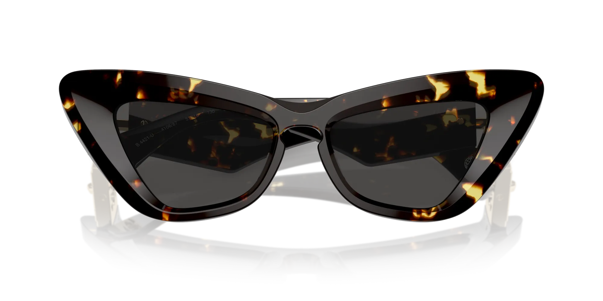 Burberry BE4421U 410687 Occhiali da sole Acetato Marrone Grigio Cat Eye Normale - immagine 2