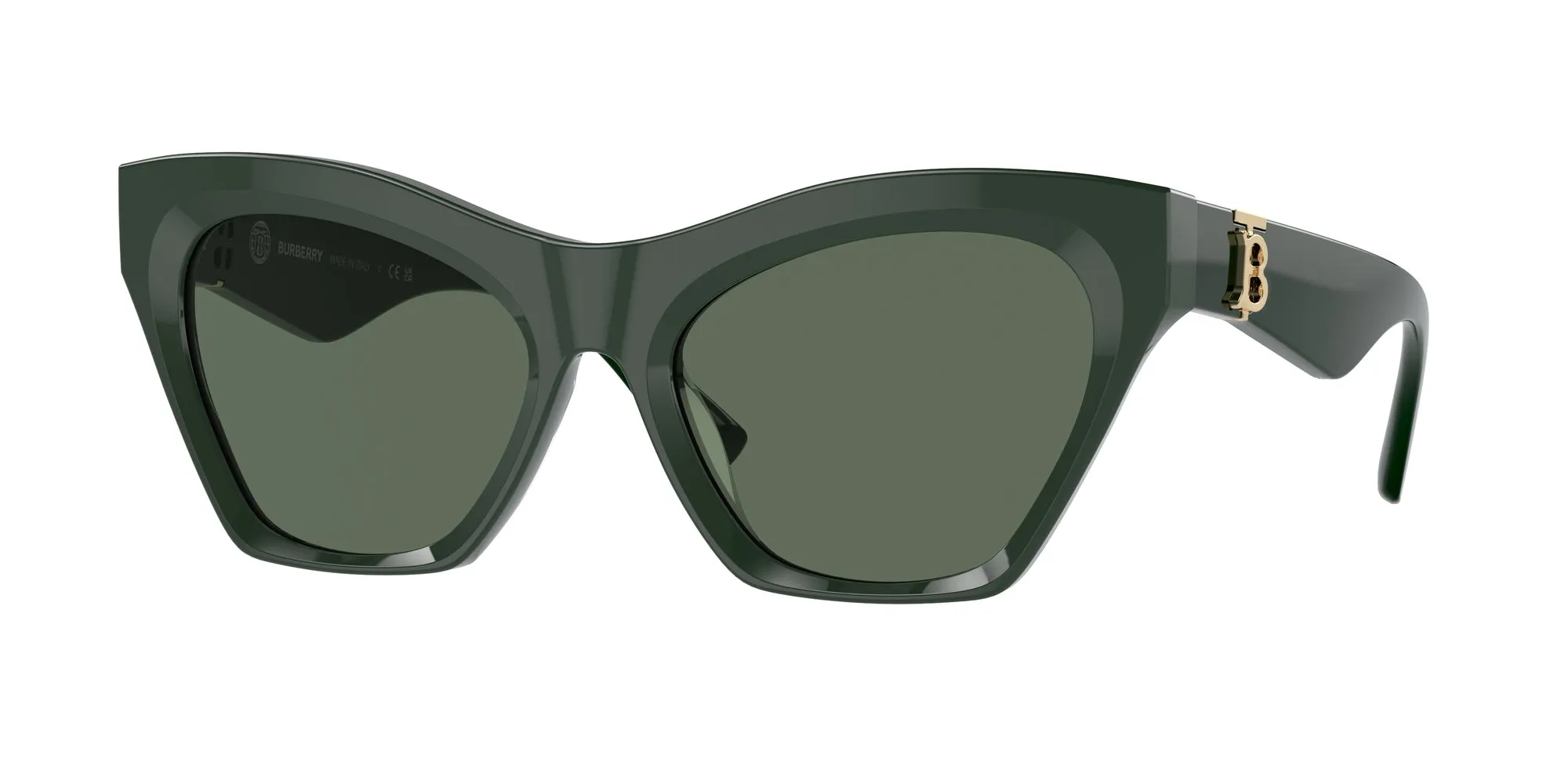 Burberry BE4420U 403871 Occhiali da sole Acetato Verde Verde Cat Eye Normale - immagine 1