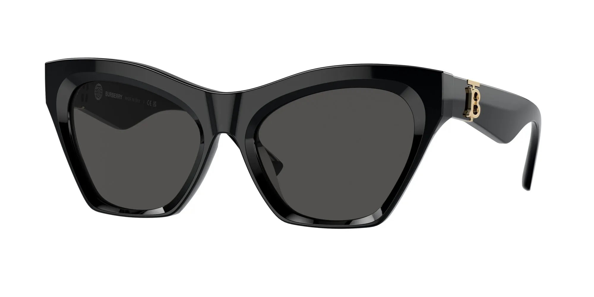 Burberry BE4420U 300187 Occhiali da sole Acetato Nero Grigio Cat Eye Normale - immagine 1