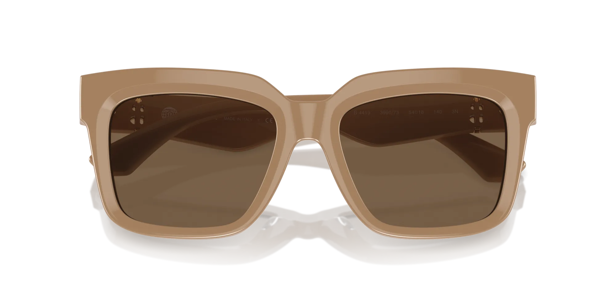 Burberry BE4419 399073 Occhiali da sole Acetato Beige Marrone Squadrata Normale - immagine 2
