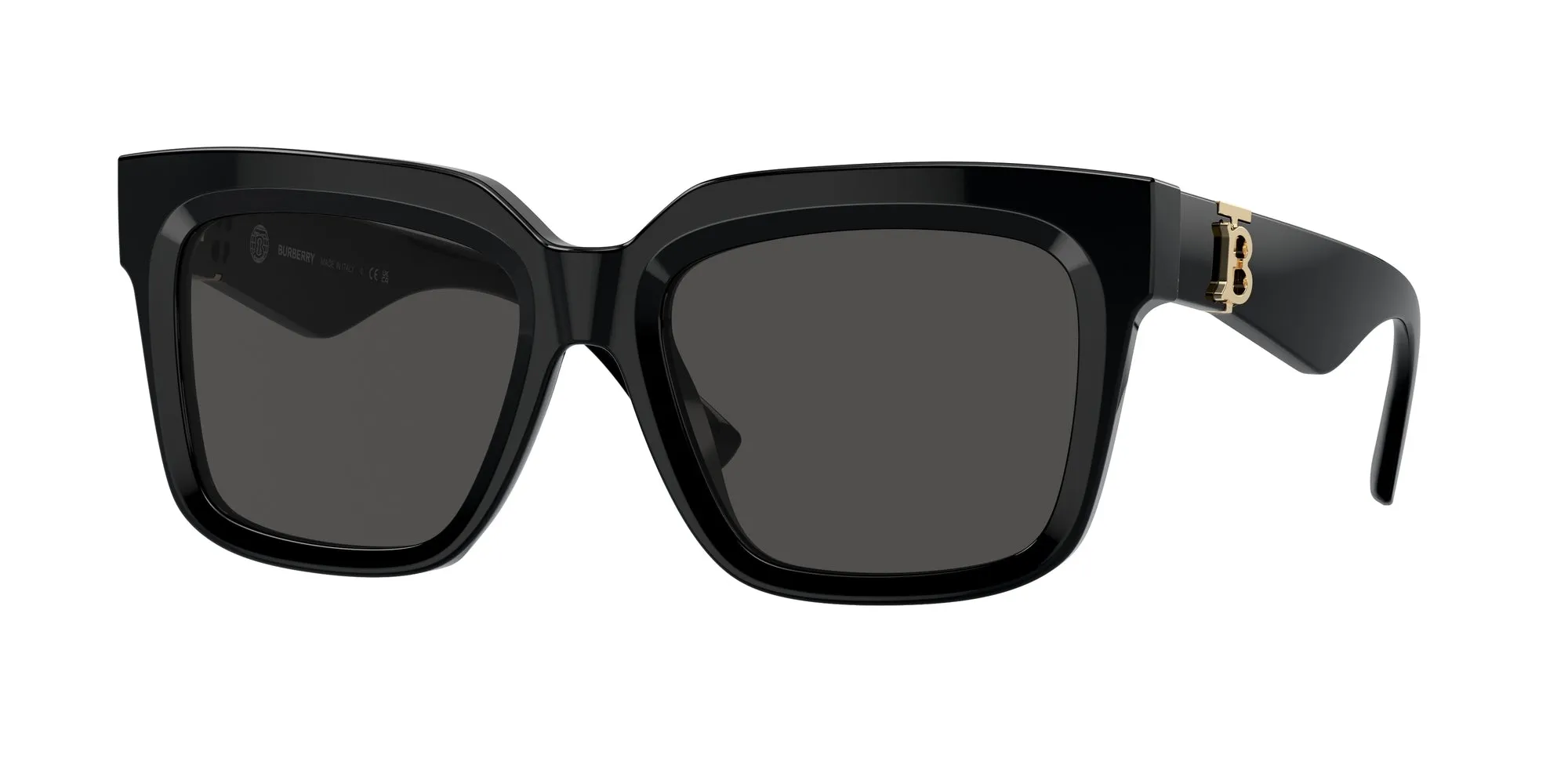 Burberry BE4419 300187 Occhiali da sole Acetato Nero Grigio Squadrata Normale - immagine 1