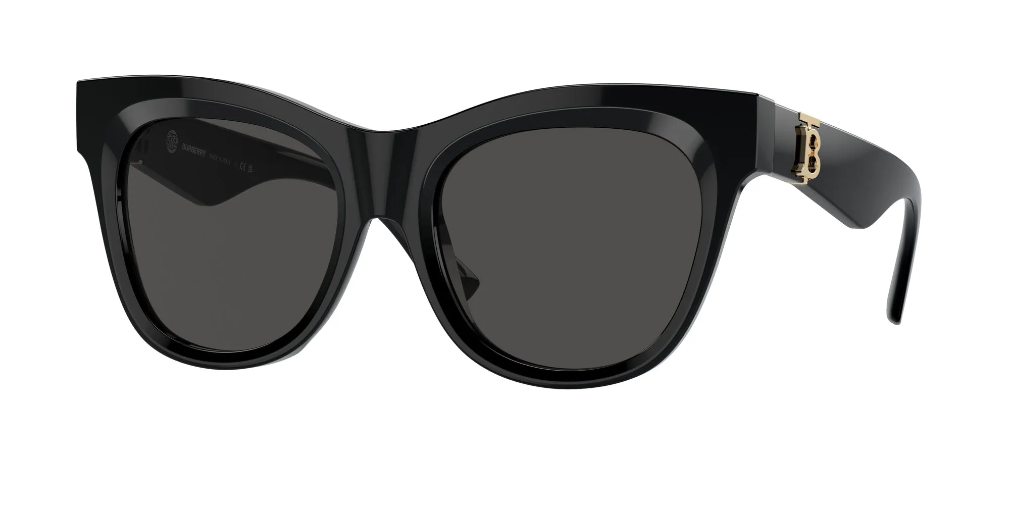Burberry BE4418 300187 Occhiali da sole Acetato Nero Grigio Squadrata Normale - immagine 1