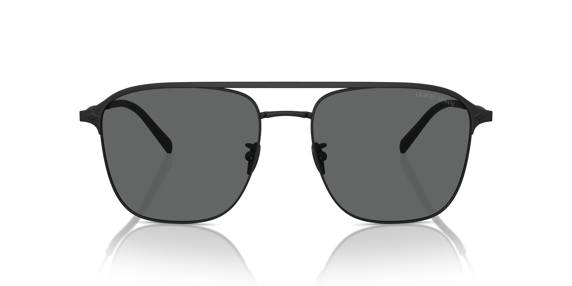 Giorgio Armani AR6154 300187 Occhiali da sole Acciaio Nero Grigio Squadrata Normale - immagine 3