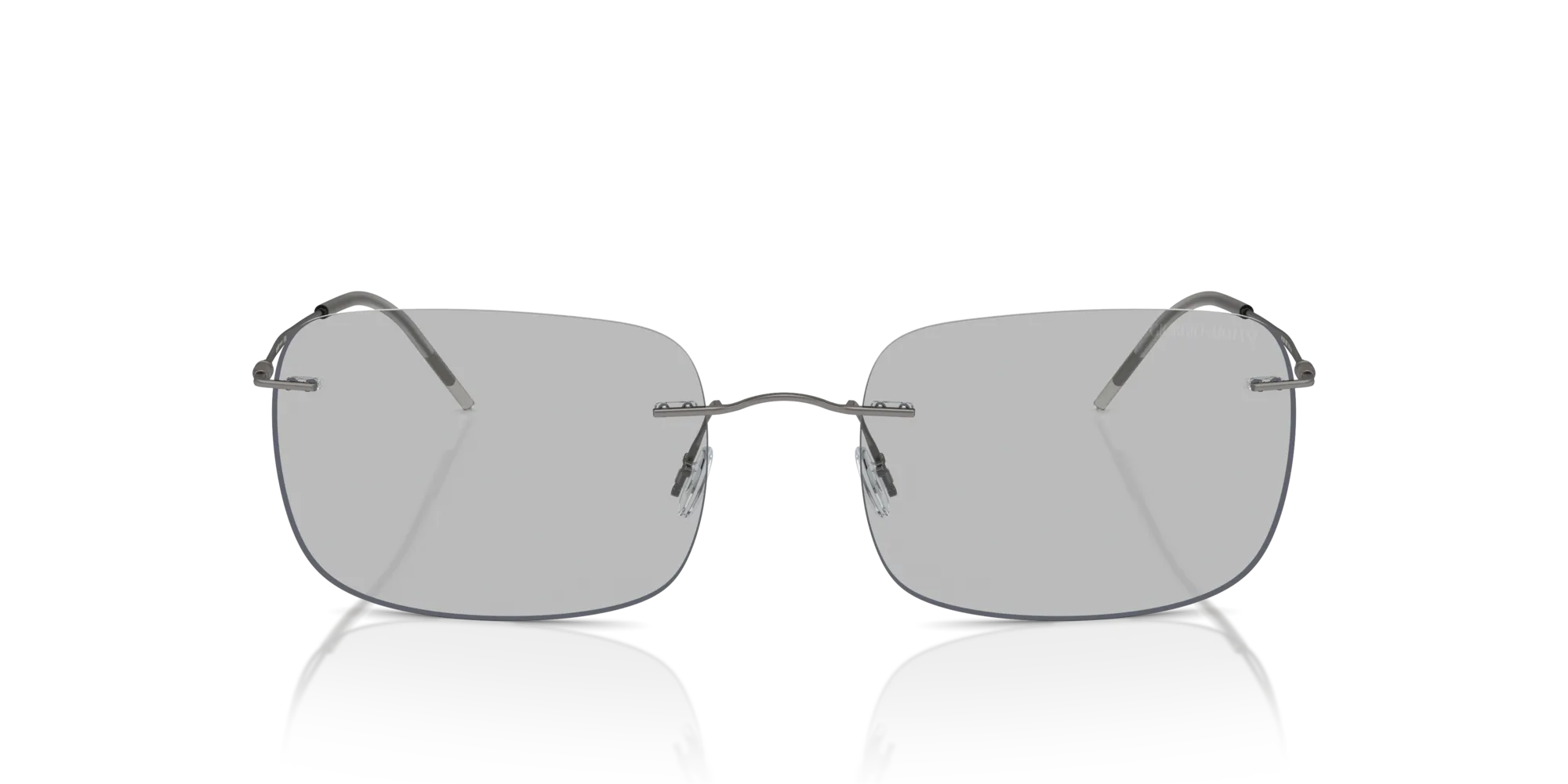 Giorgio Armani AR1512M 300387 Occhiali da sole Metallo Grigio Grigio Pillow Normale - immagine 3