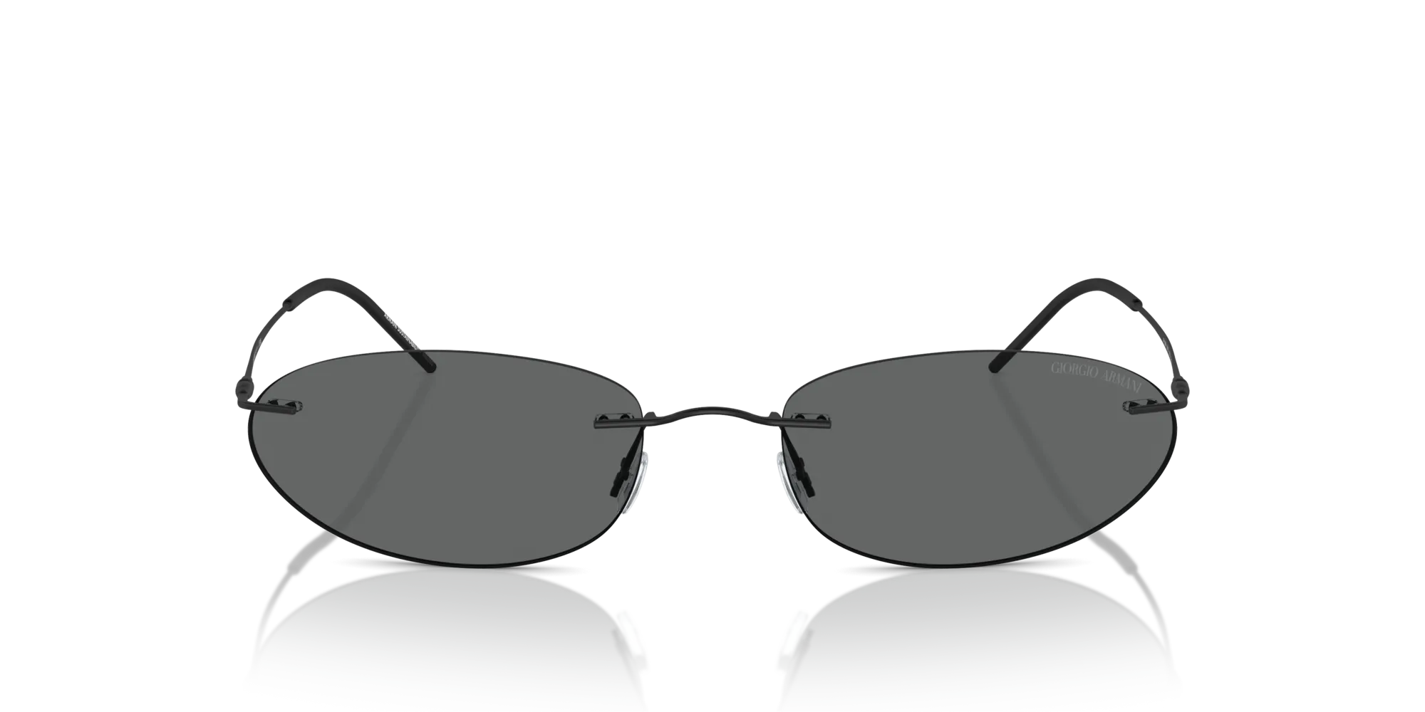 Giorgio Armani AR1508M 300187 Occhiali da sole Metallo Nero Grigio Rotonda Normale - immagine 3