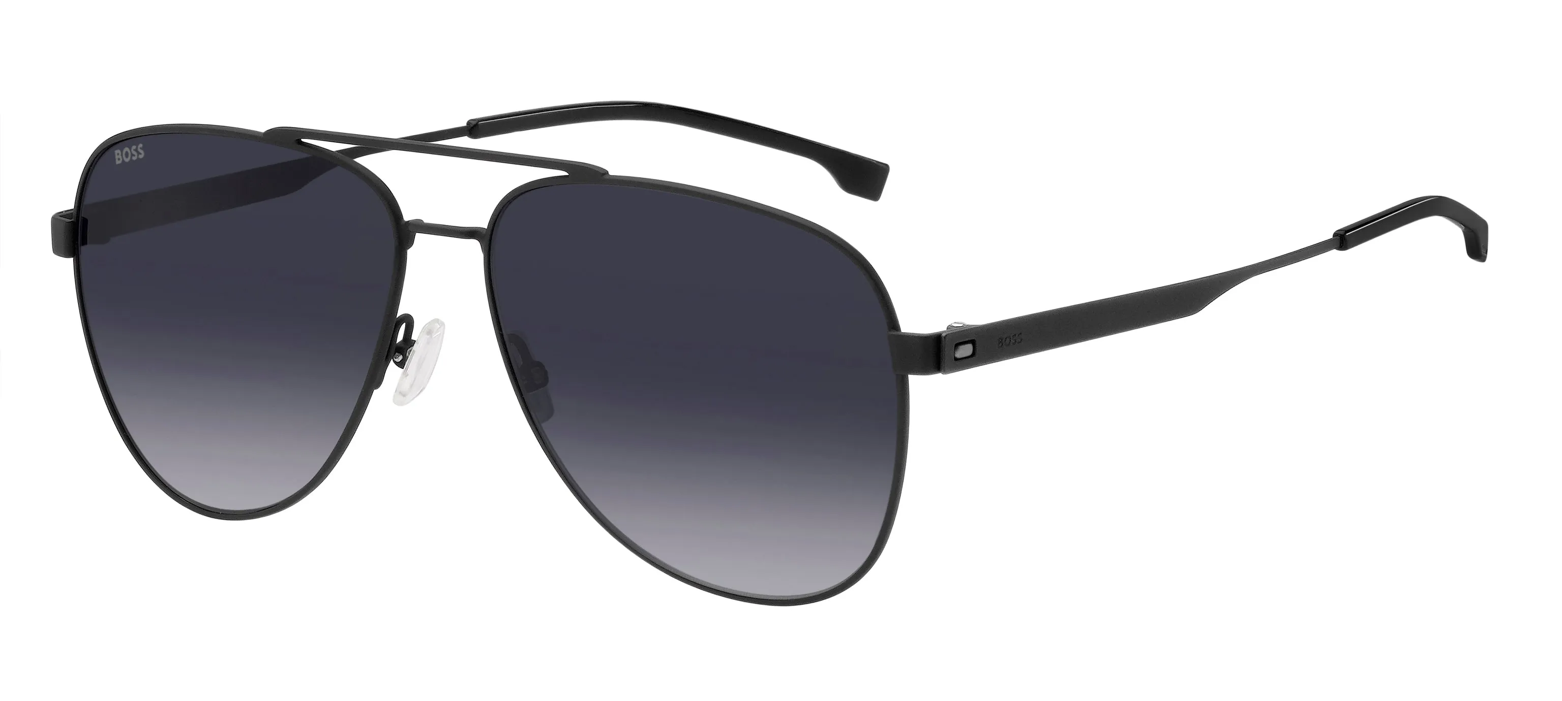 Hugo Boss BOSS 1641/S 003/9O Occhiali da sole Acciaio Nero-opaco Grigio Pilot Sfumato - immagine 1
