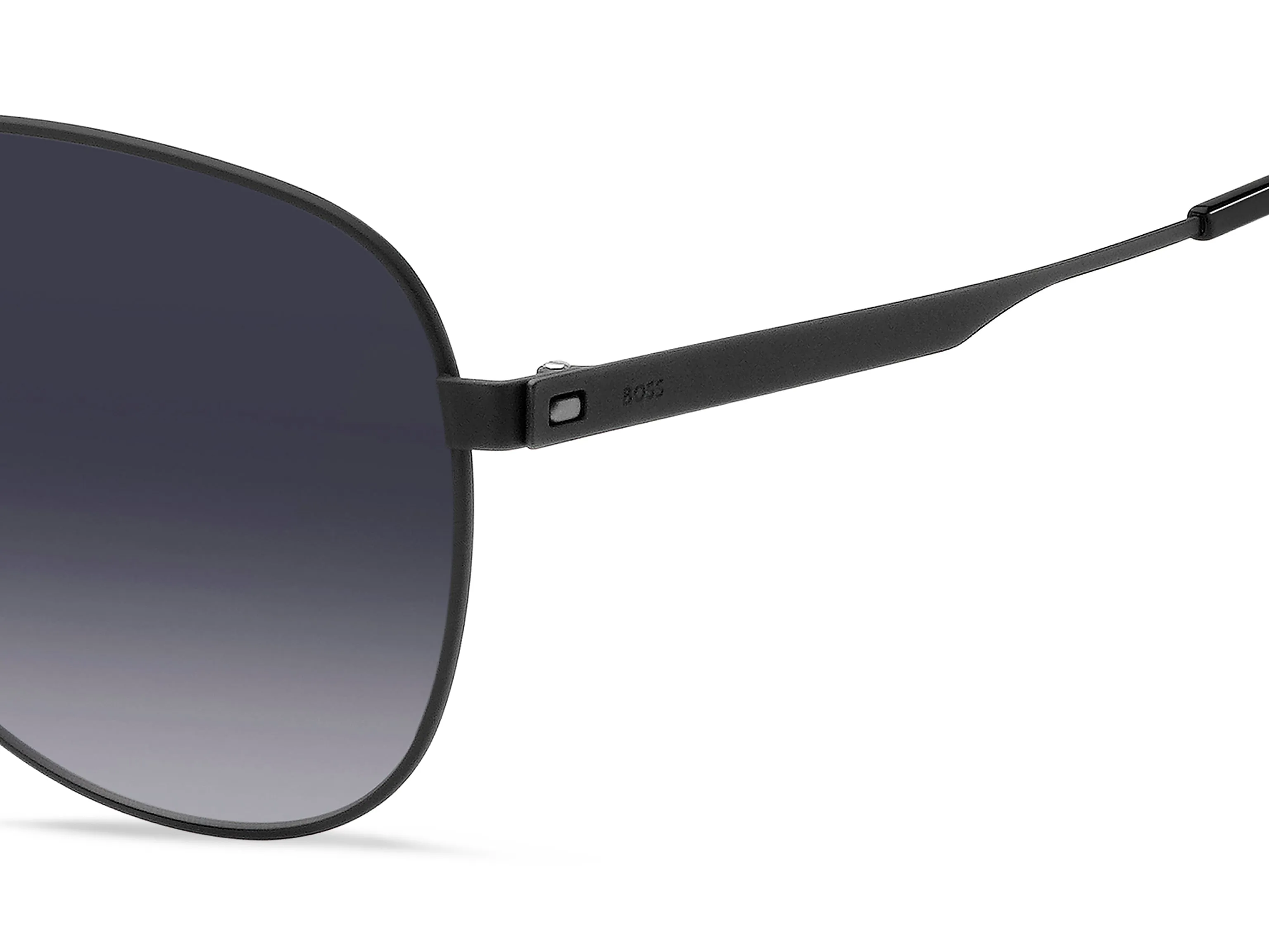 Hugo Boss BOSS 1641/S 003/9O Occhiali da sole Acciaio Nero-opaco Grigio Pilot Sfumato - immagine 3