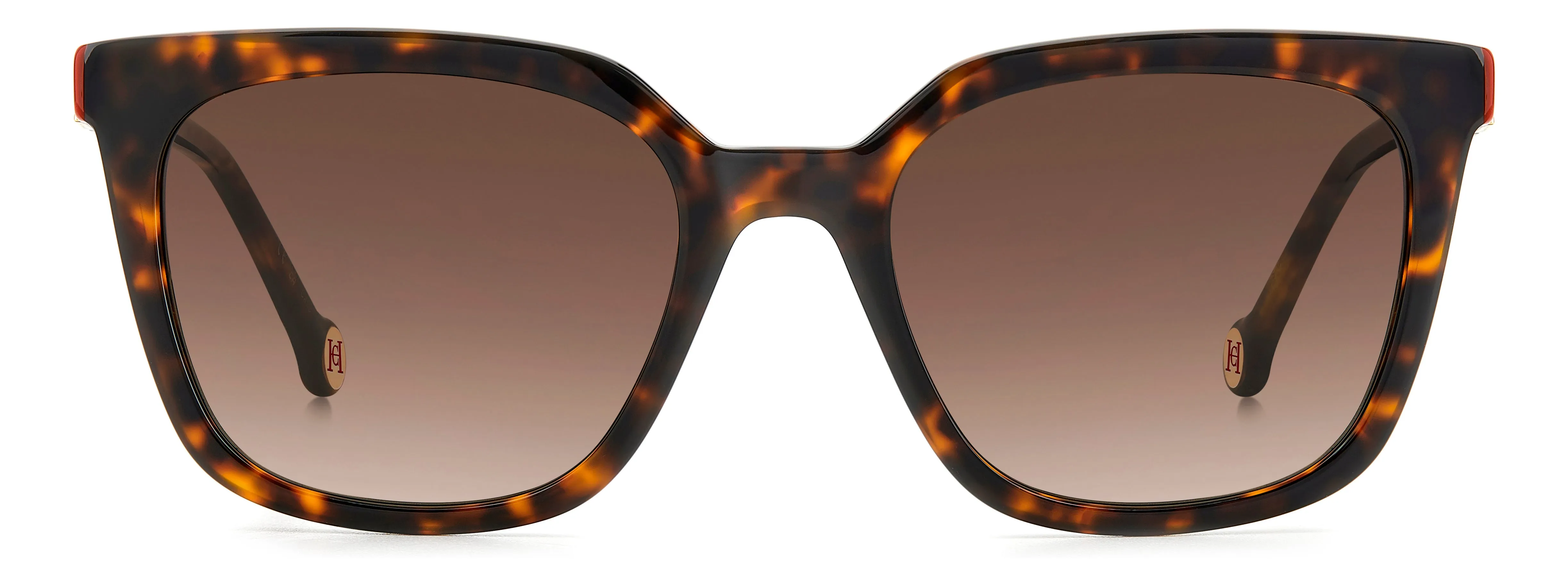 Carolina Herrera HER 0236/S O63/HA Occhiali da sole Acetato Havana Marrone Squadrata Sfumato - immagine 2